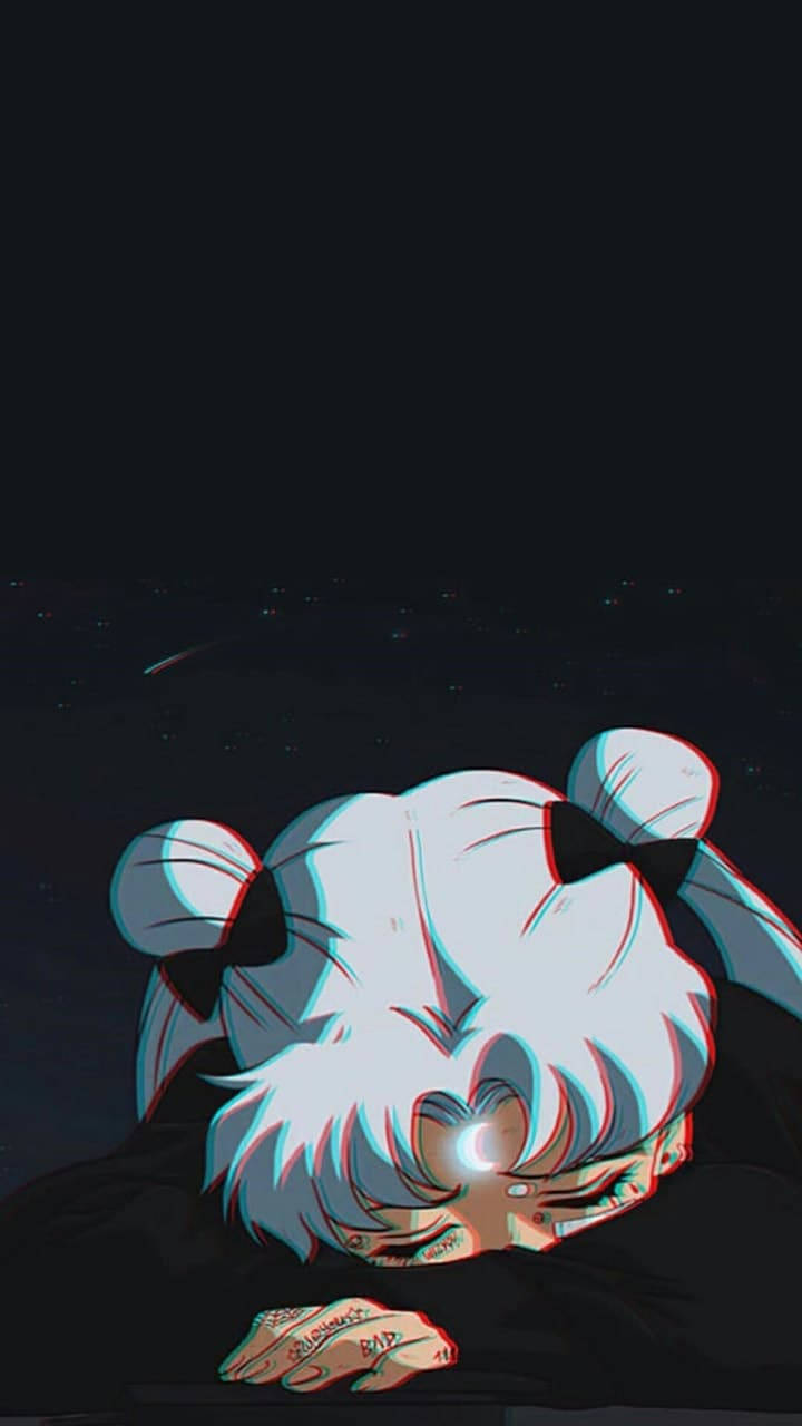 悲しげなアニメセーラームーン 美的イメージ 壁紙