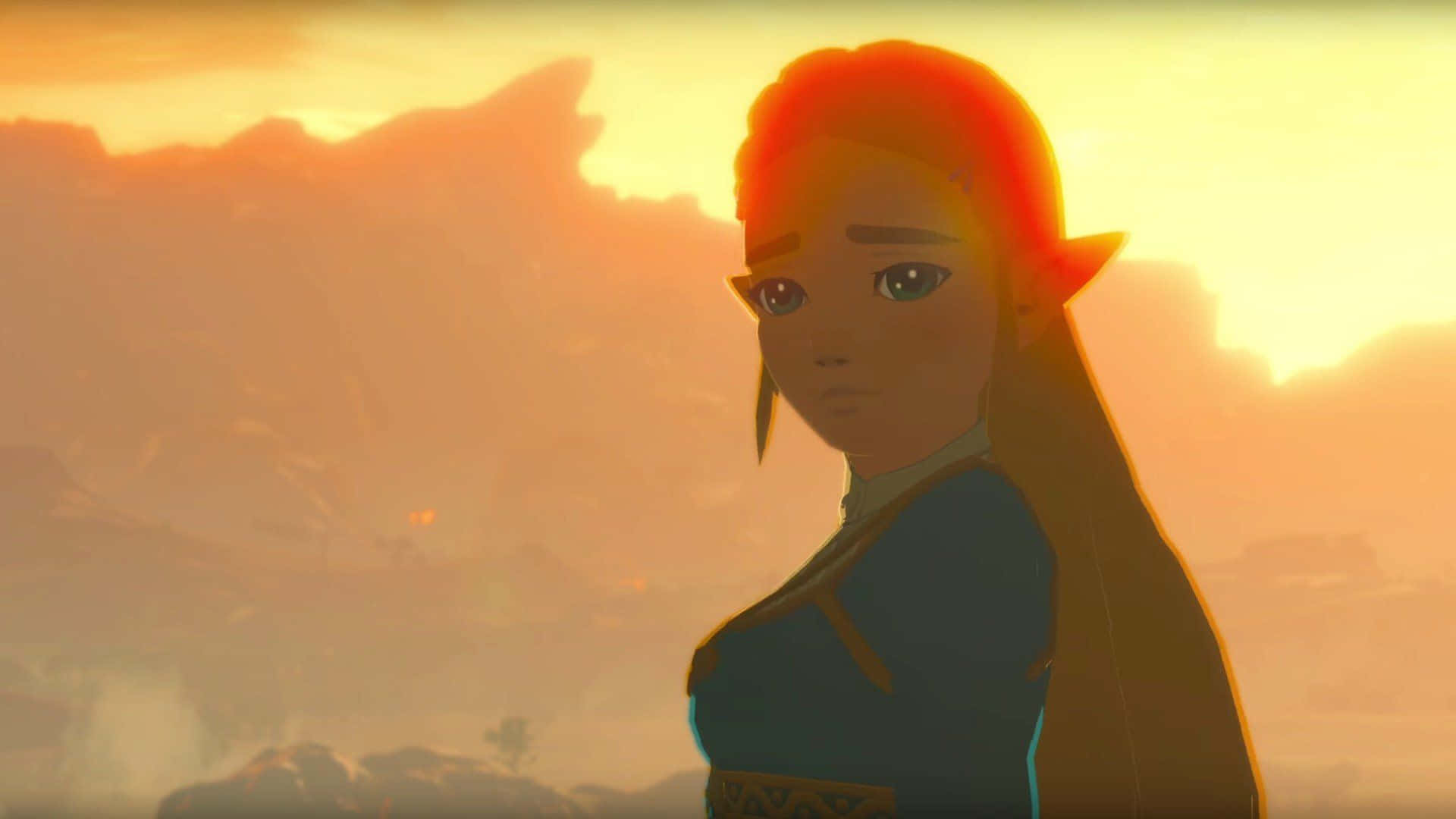 悲しげな表情のプリンセスゼルダ Botw 壁紙