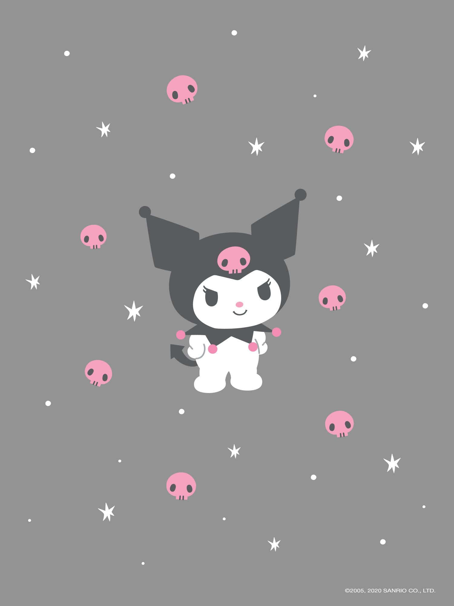 愛らしいクロミ柄の壁紙 壁紙