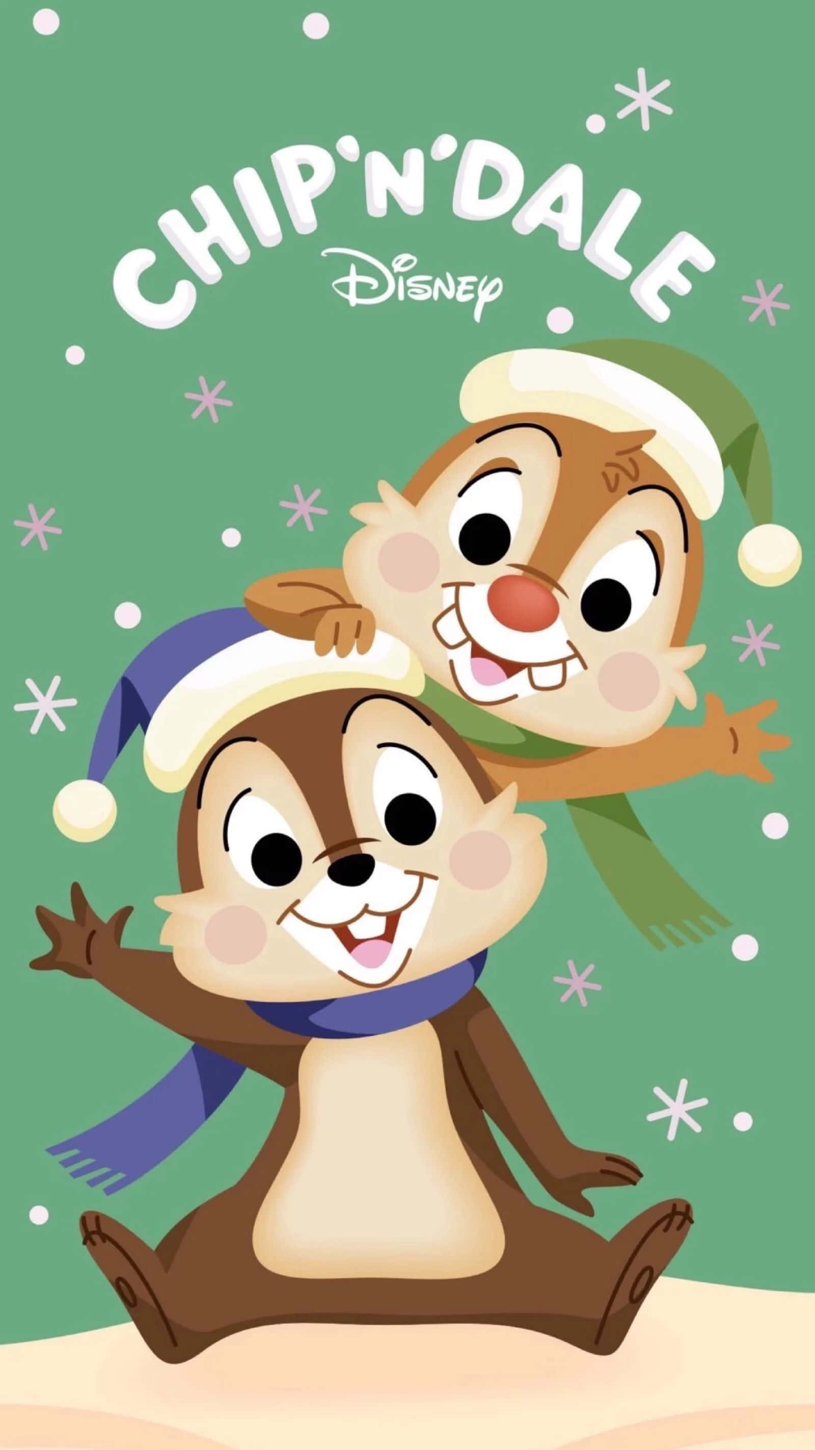 愛らしいディズニーキャラクターとクリスマスを祝おう！ 壁紙
