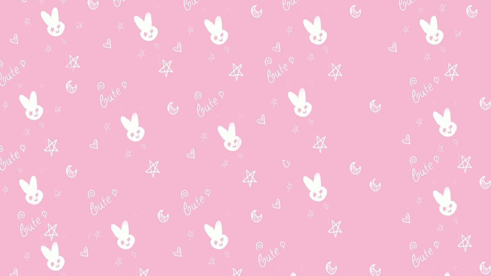 愛らしいピンクのカワイイ背景イラスト 壁紙