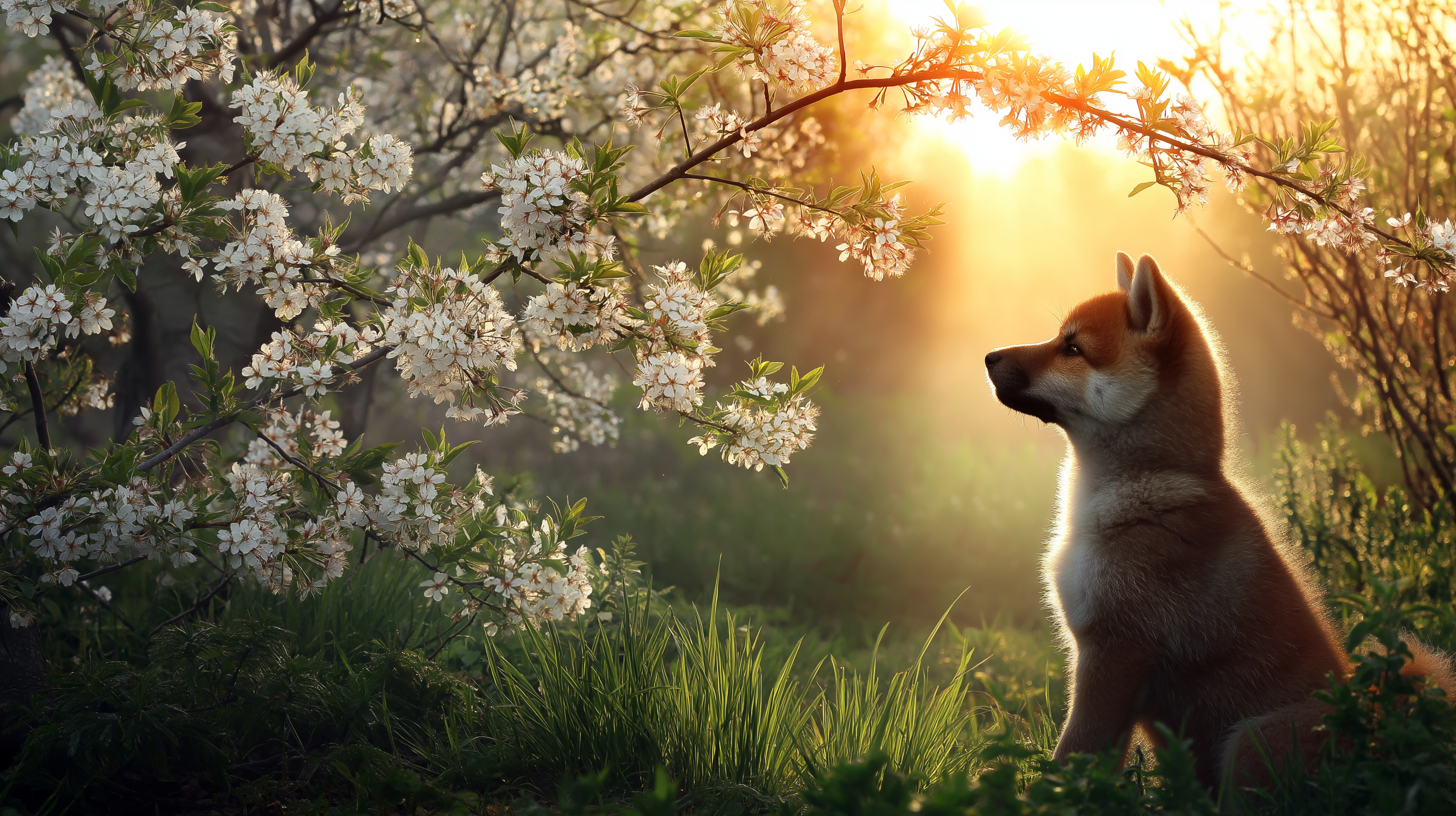 愛らしい柴犬の子犬 壁紙