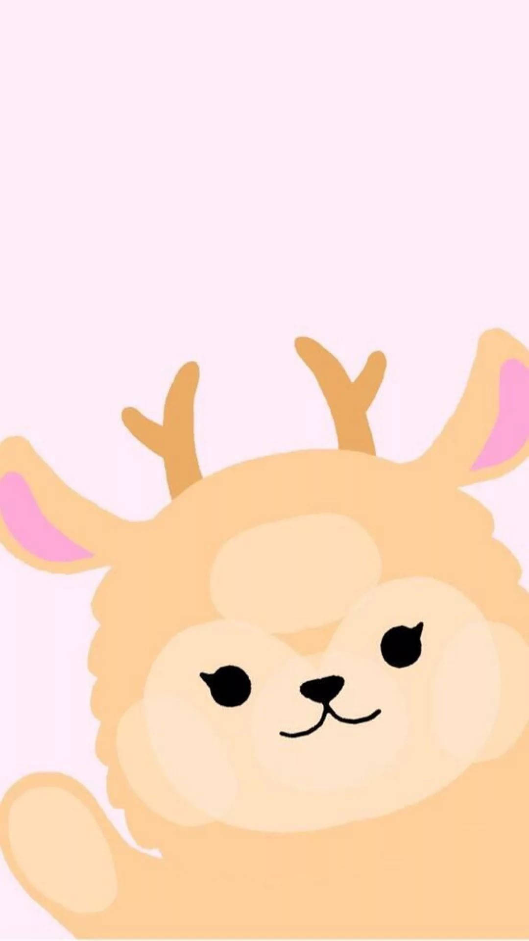 愛らしい茶色の子鹿のかわいいiPhone壁紙 壁紙