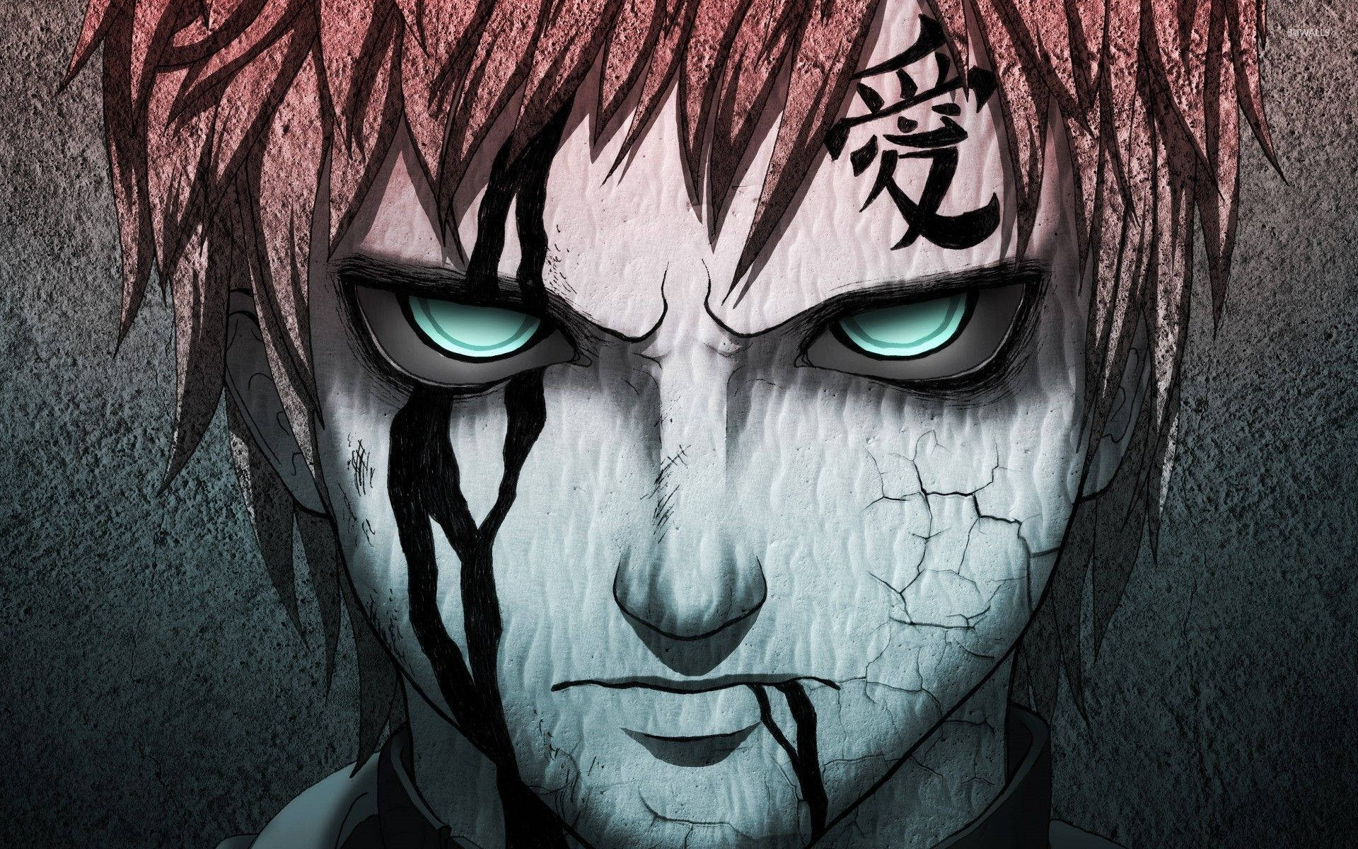 デスクトップ壁紙用の『NARUTO -ナルト- 疾風伝』に登場する我愛羅の画像。
