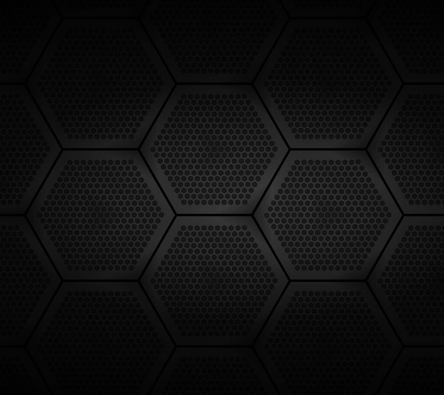 抽象的な六角形メタリックブラックパターン — ブラックエステティック GIF 壁紙
