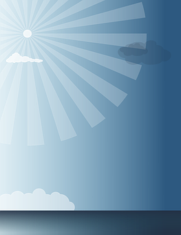 抽象的な海の夜のイラスト 壁紙
