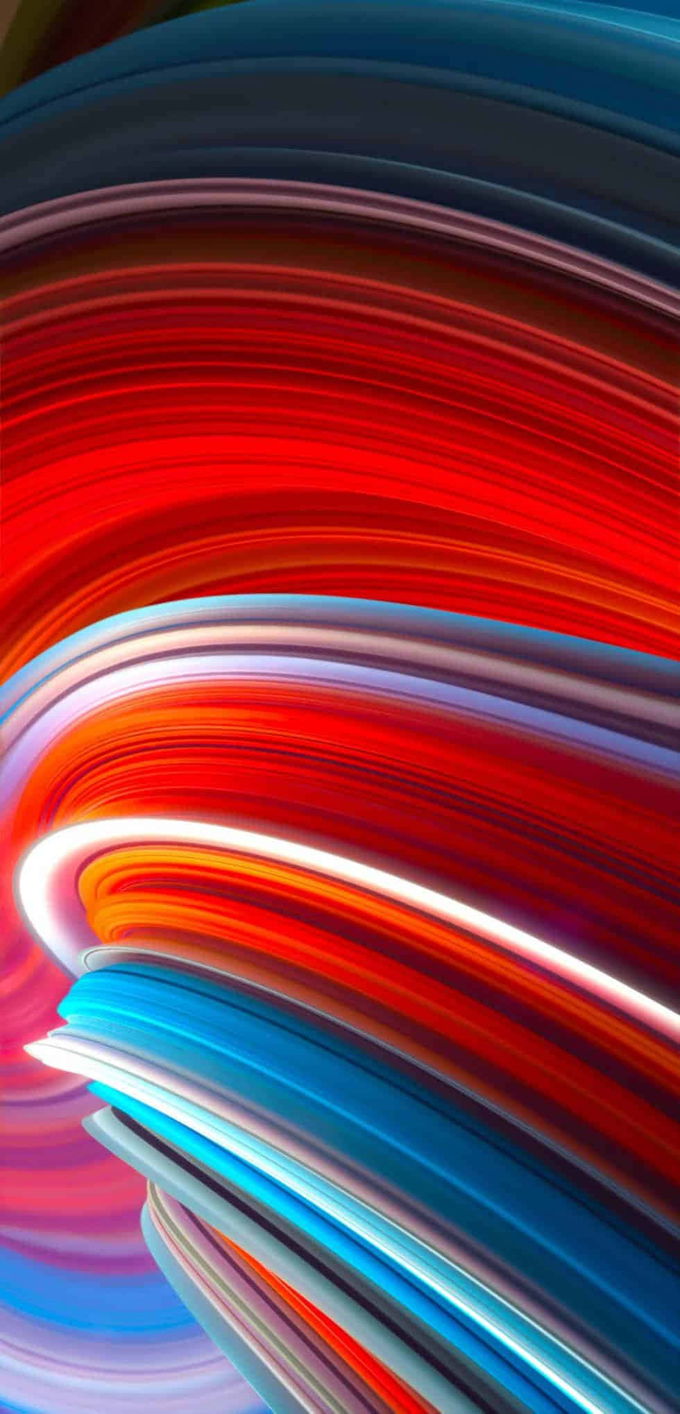 抽象的な背景に映えるXiaomiスマートフォン 壁紙