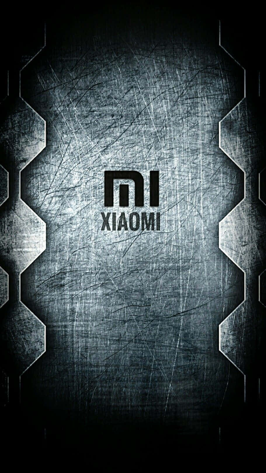 抽象的な背景に映えるスタイリッシュなXiaomiスマートフォン 壁紙