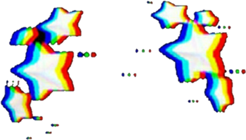 抽象的な虹色の星のアート 壁紙