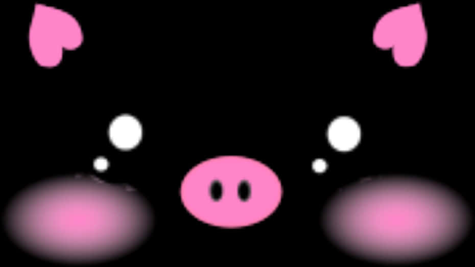 抽象的な豚の顔のイラスト 壁紙