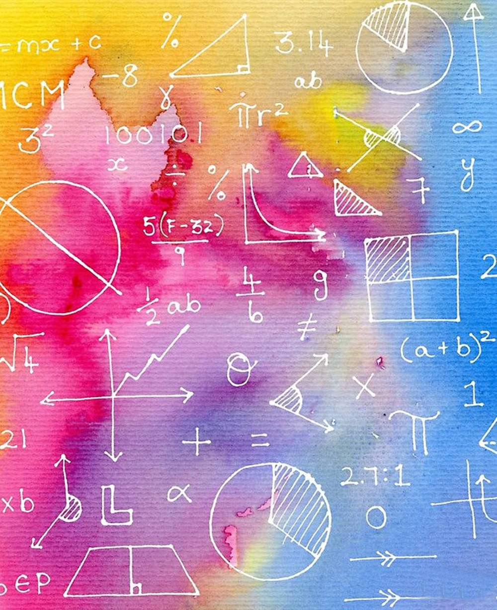 数学のカラフルな方程式アート