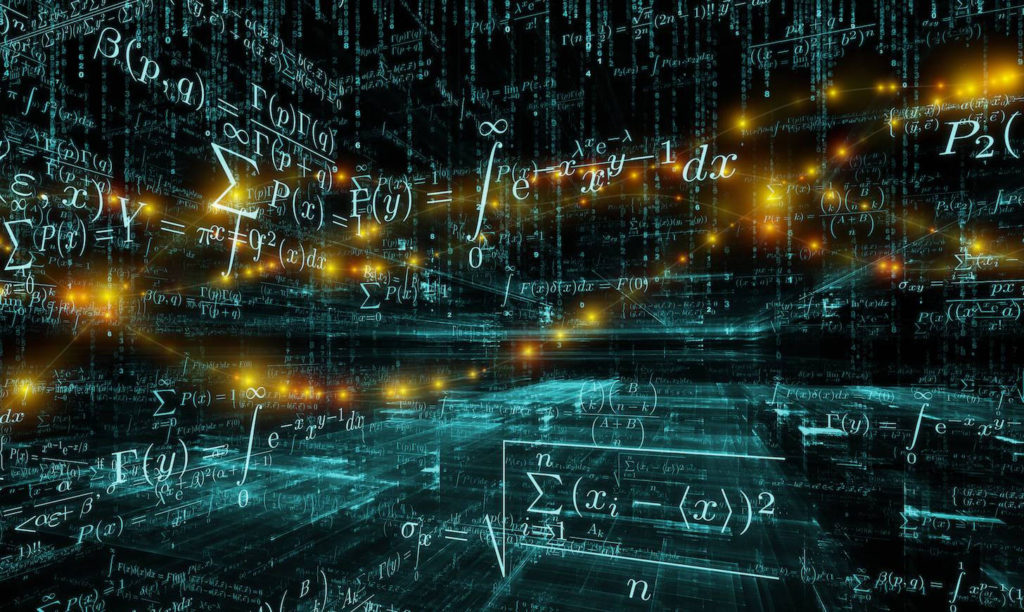 数学の数字と数式データ 壁紙