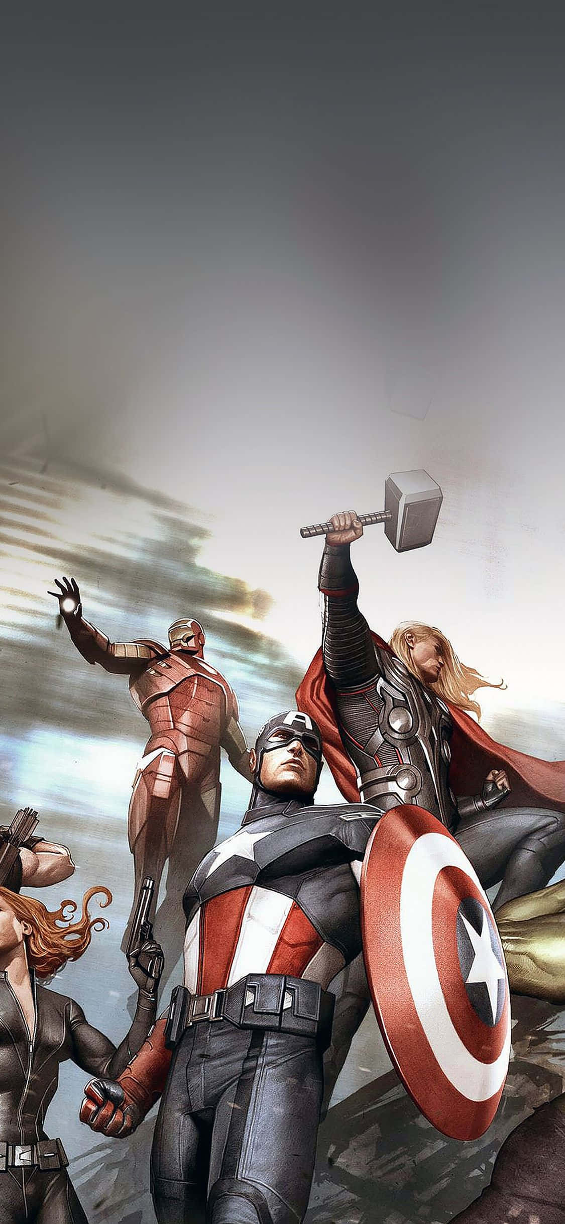 新型Iphone Xs Marvel's Avengersで地球のヒーローを集結 壁紙