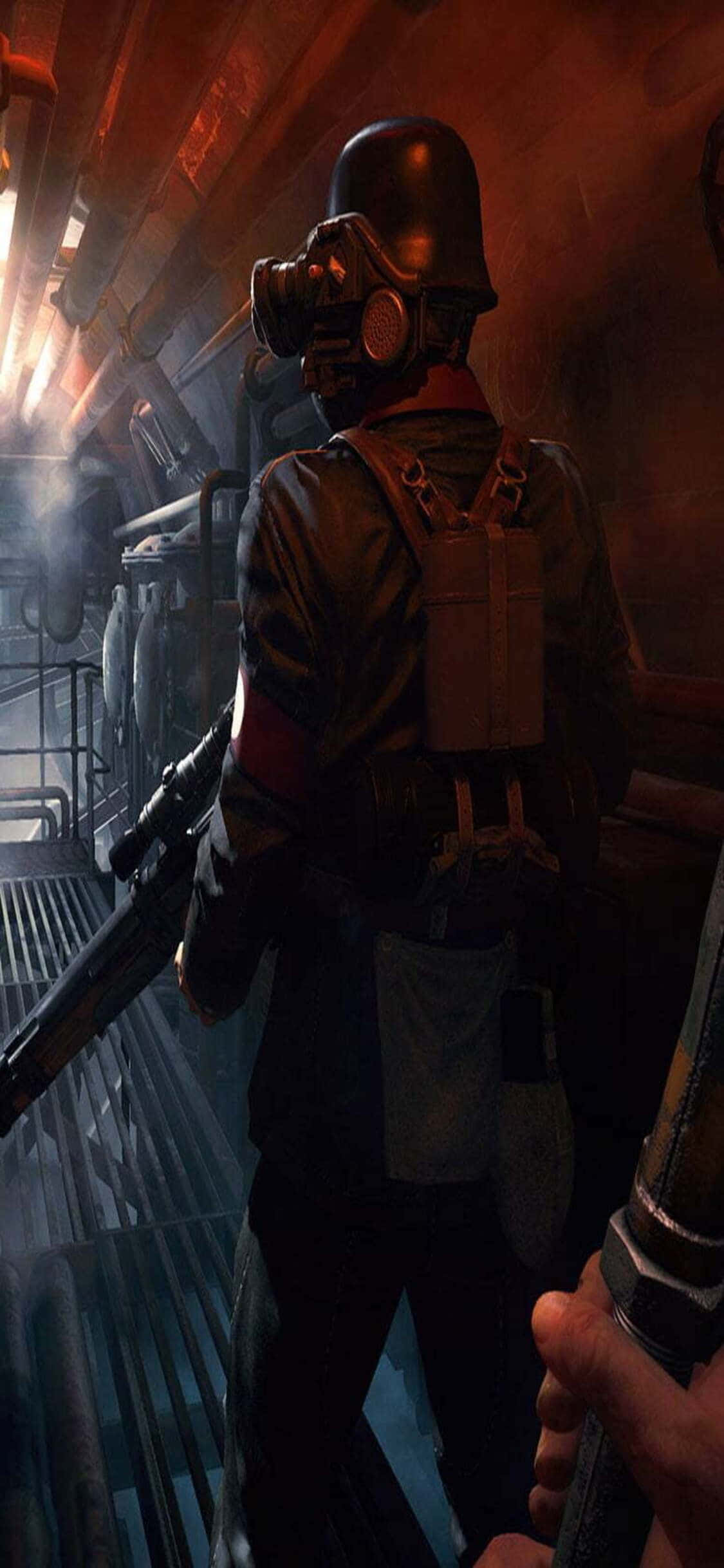 新しいiPhone XsでクラシックなWolfenstein II: The New Colossusを美しい解像度で楽しもう。 壁紙