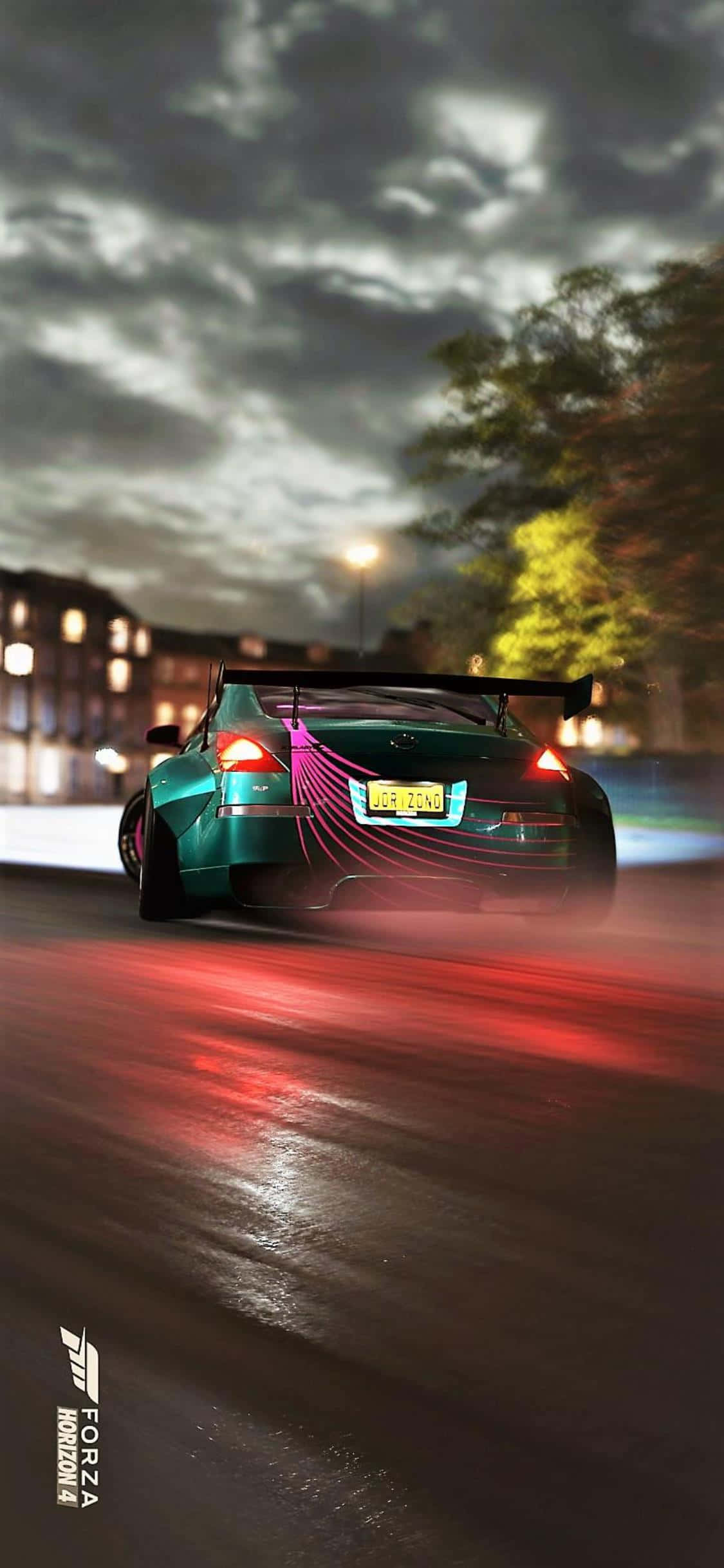 新しいForza Horizon 4ゲームのレース中に見える、活気あるイグニッション・フェスティバルの美しい景色 壁紙
