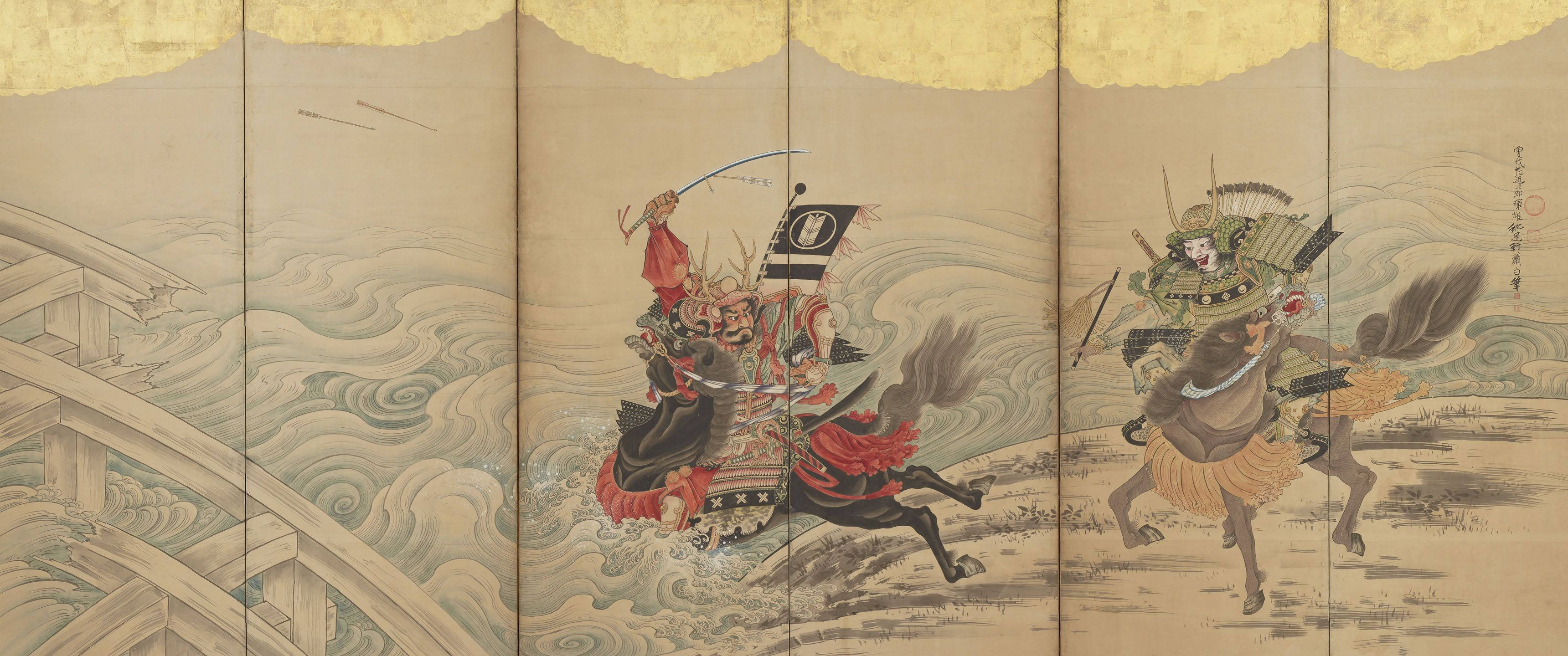 日本の侍 伝統絵画 壁紙