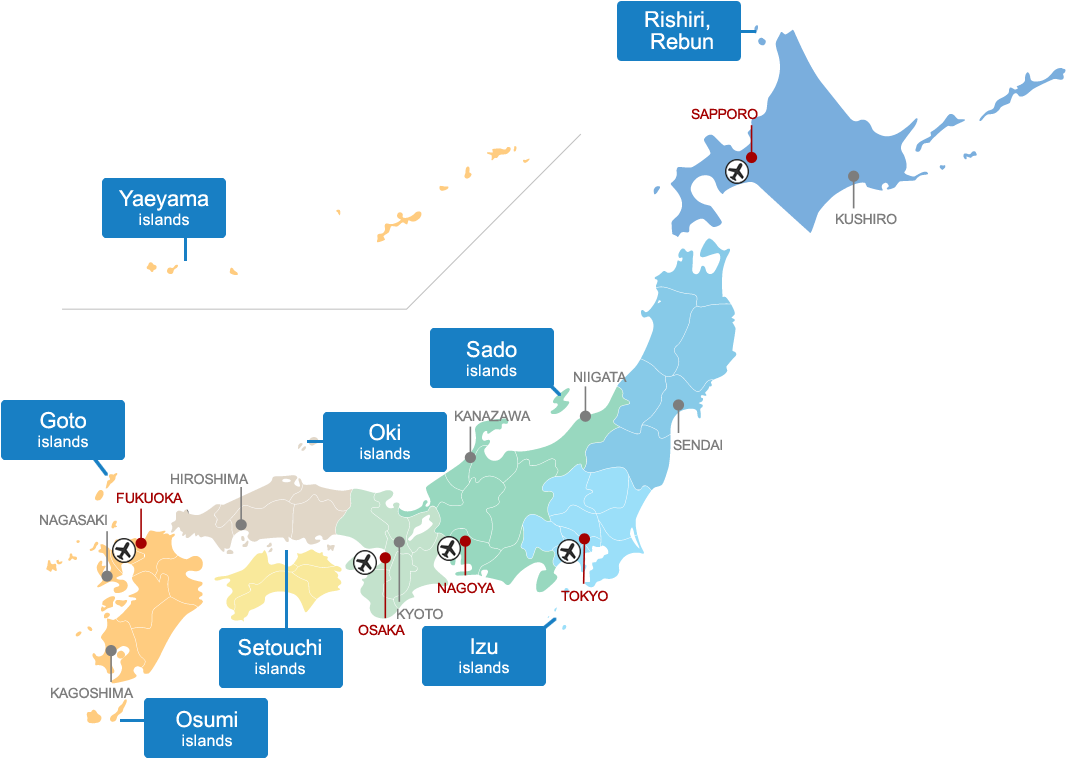 日本列島群島マップ 壁紙