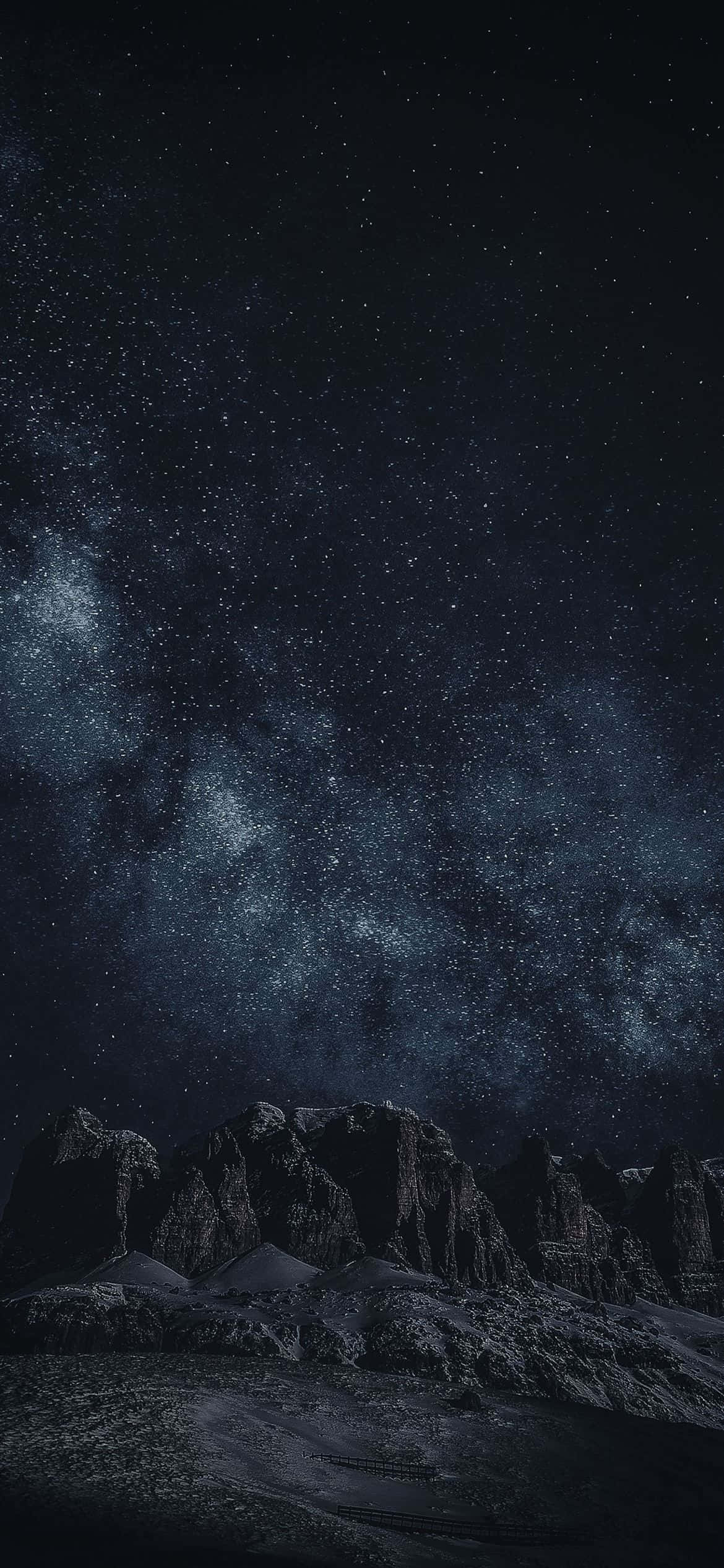 星と天の川のある夜空 壁紙