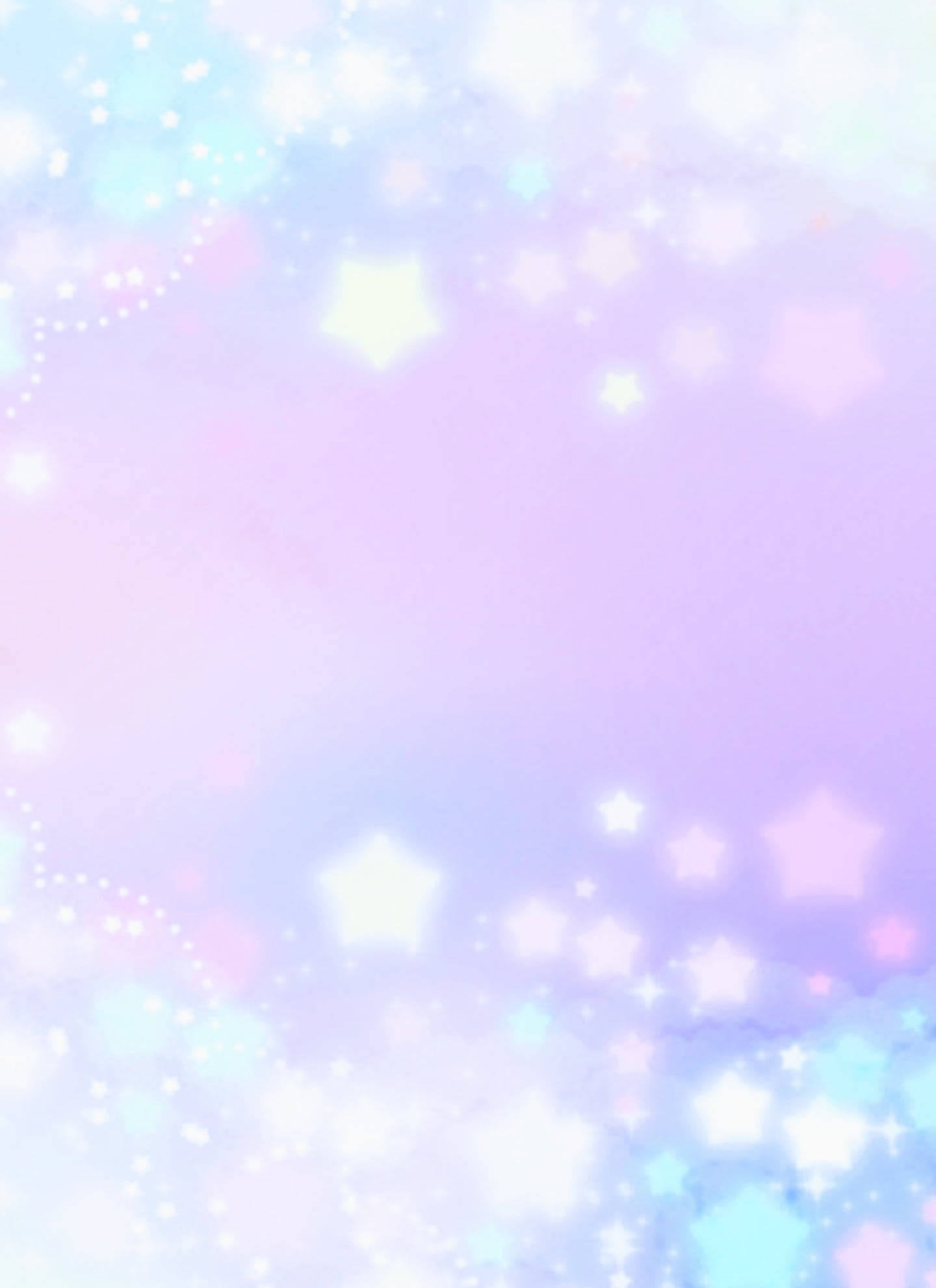 星の可愛いパステルカラー 壁紙