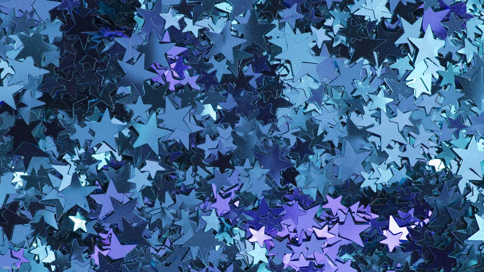 星の煌めき ブルー アート PC 壁紙