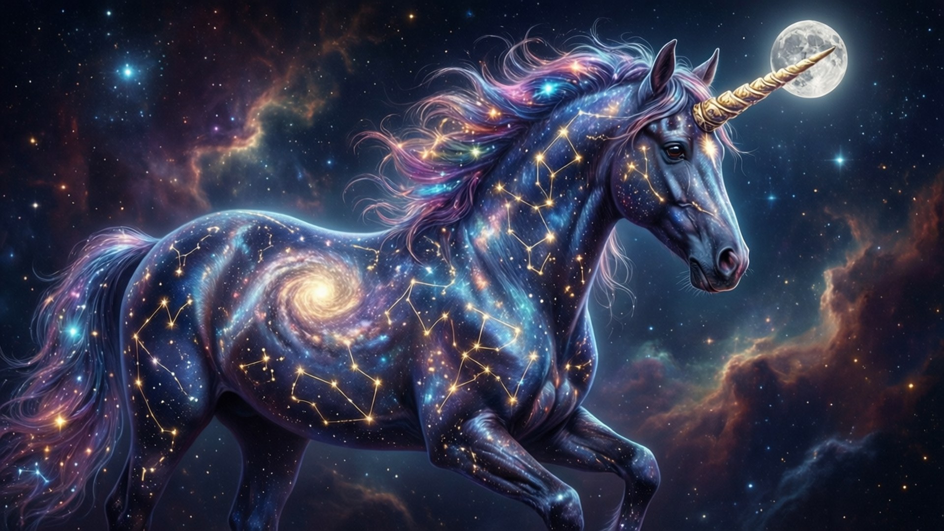 星座のユニコーン 壁紙