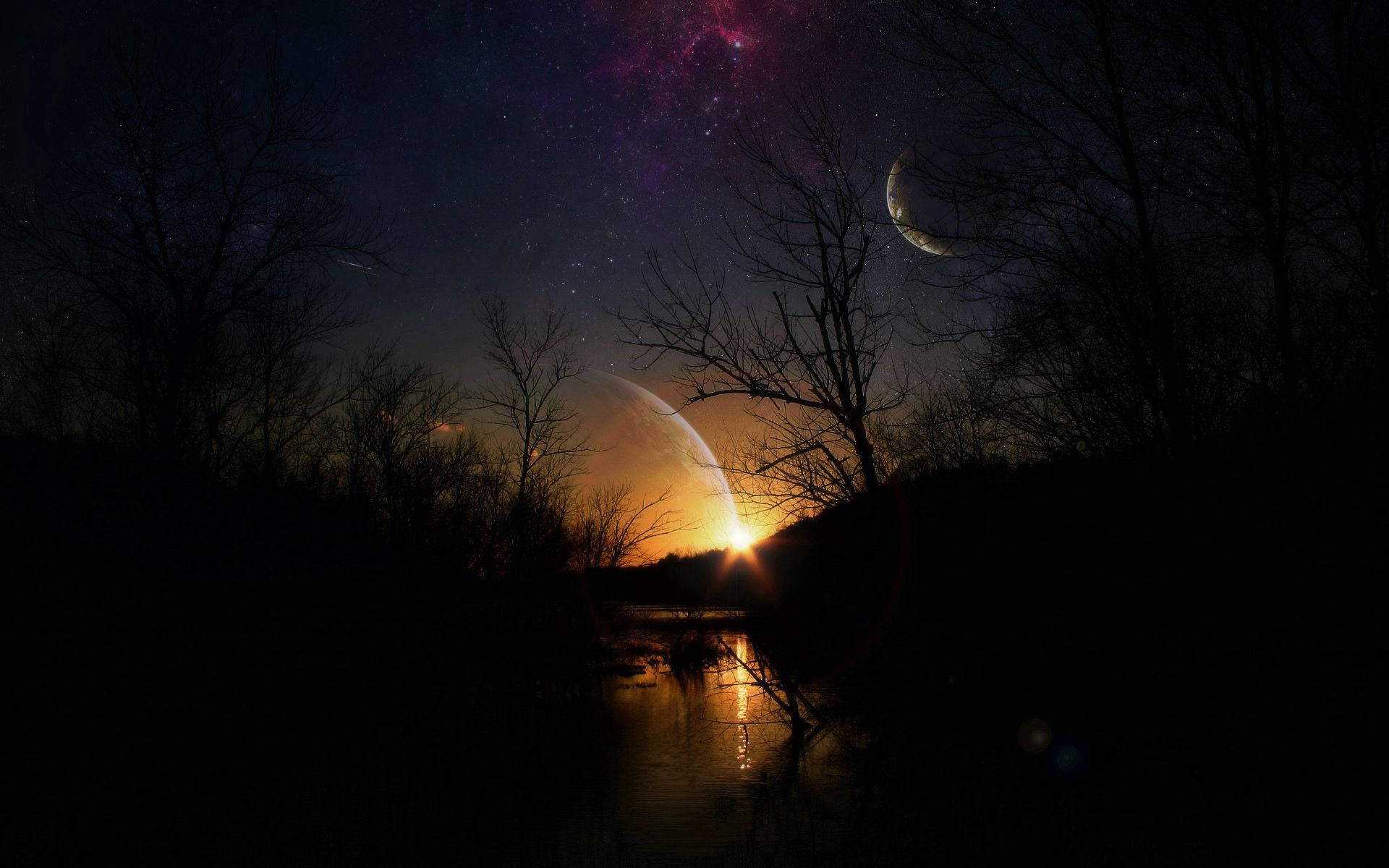 「星月夜」 壁紙
