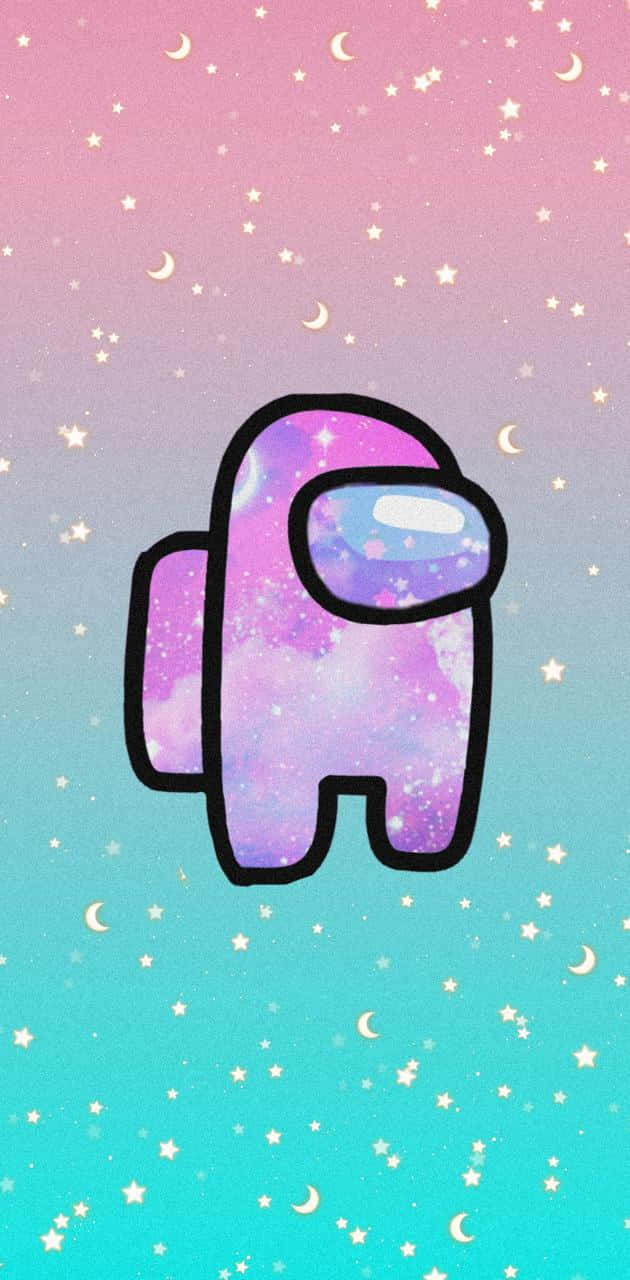 星空の中のかわいい小さなフクロウ 壁紙