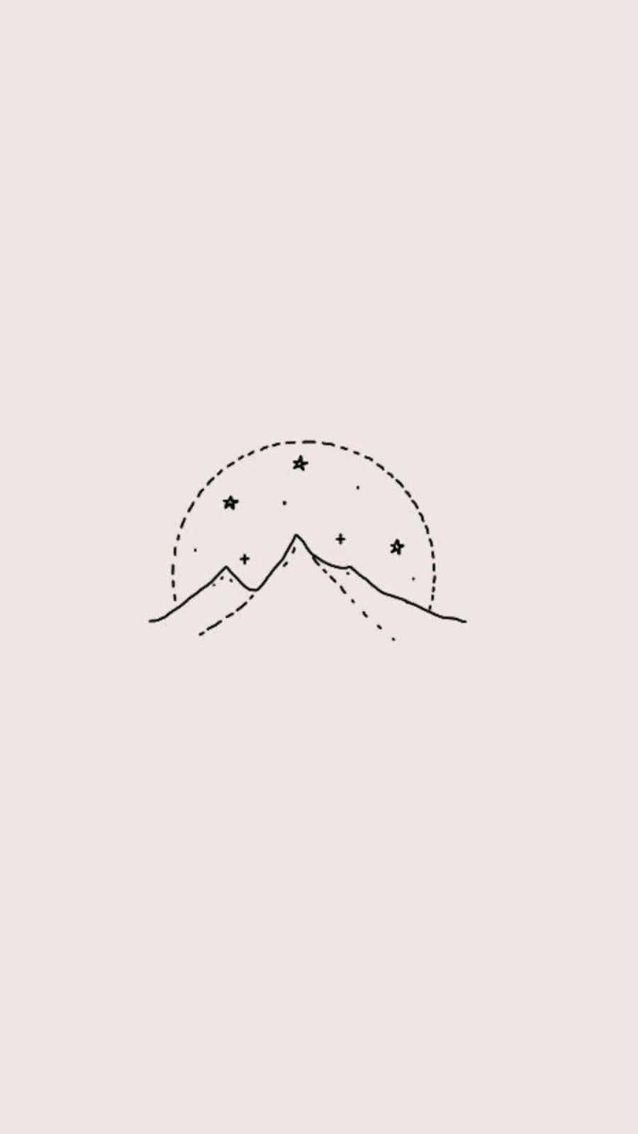 星空の山 壁紙