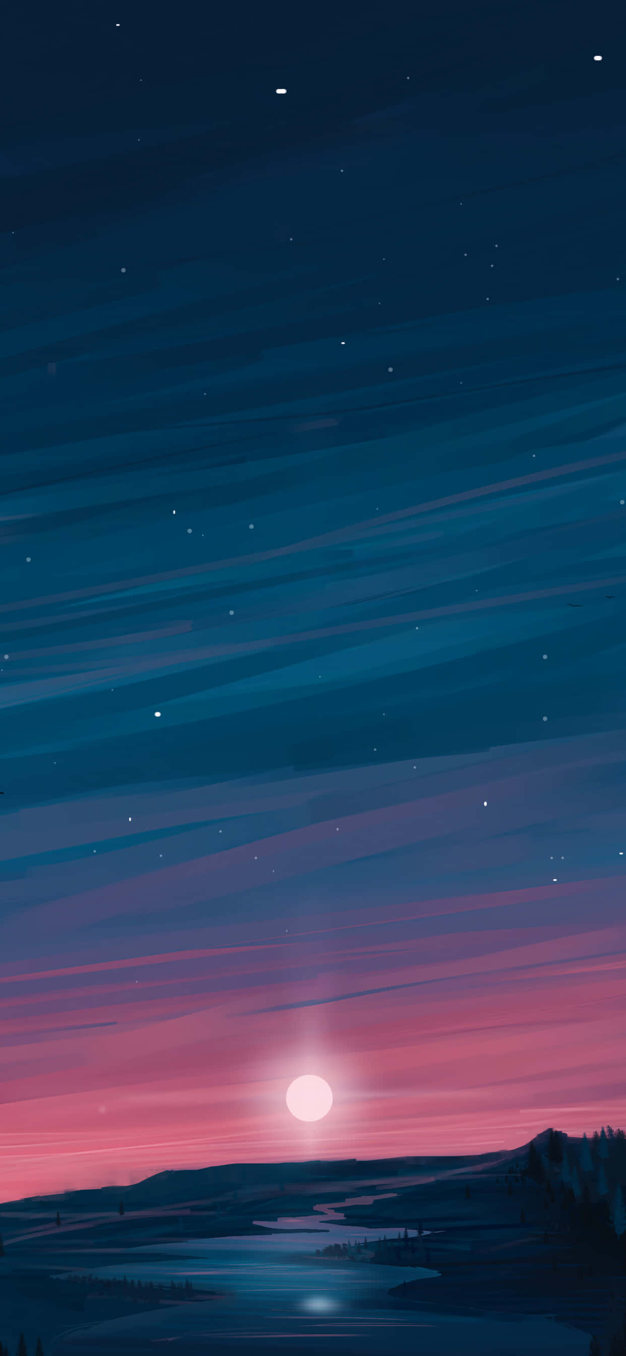 星空の絵画 壁紙