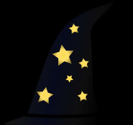 星空の魔女帽子グラフィック 壁紙