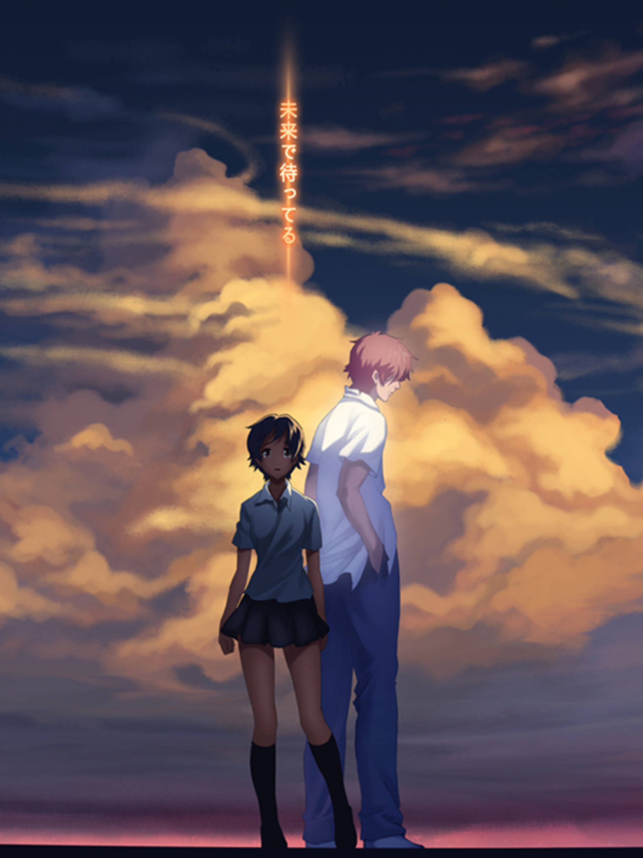 時をかける少女 アニメカップル 壁紙