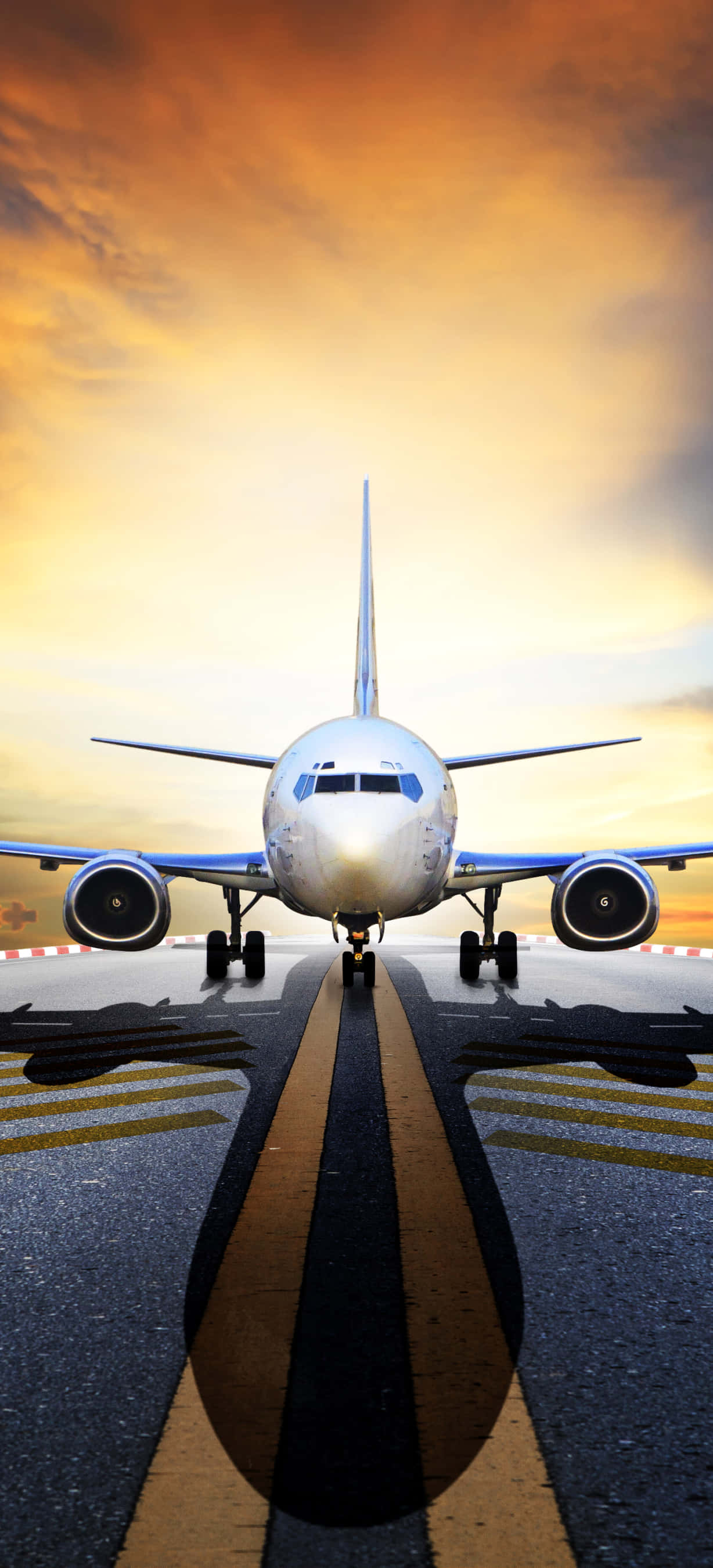 風光明媚なAndroid飛行機背景 壁紙