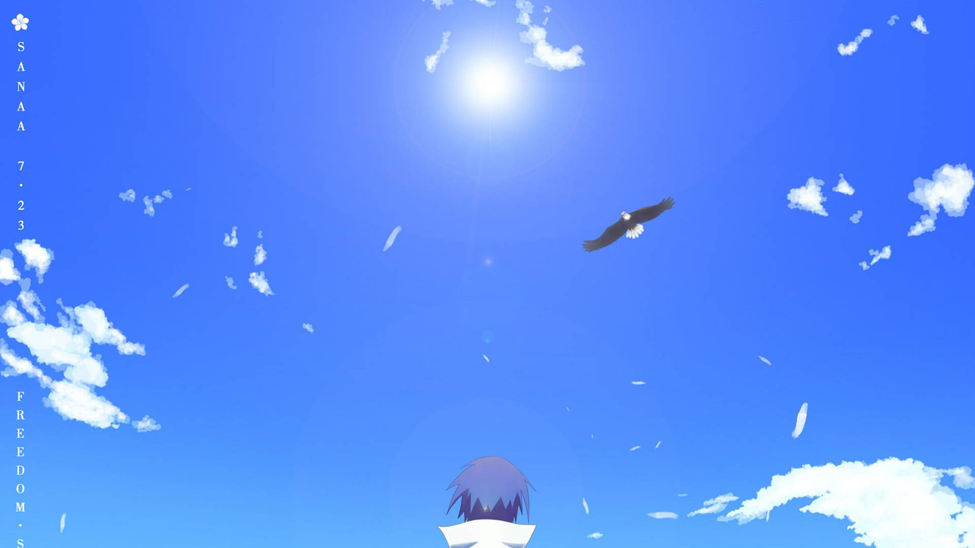 青空の下のサスケの壁紙