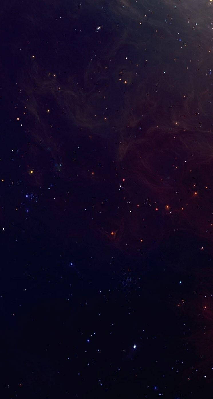 暗い電話と赤い星 壁紙