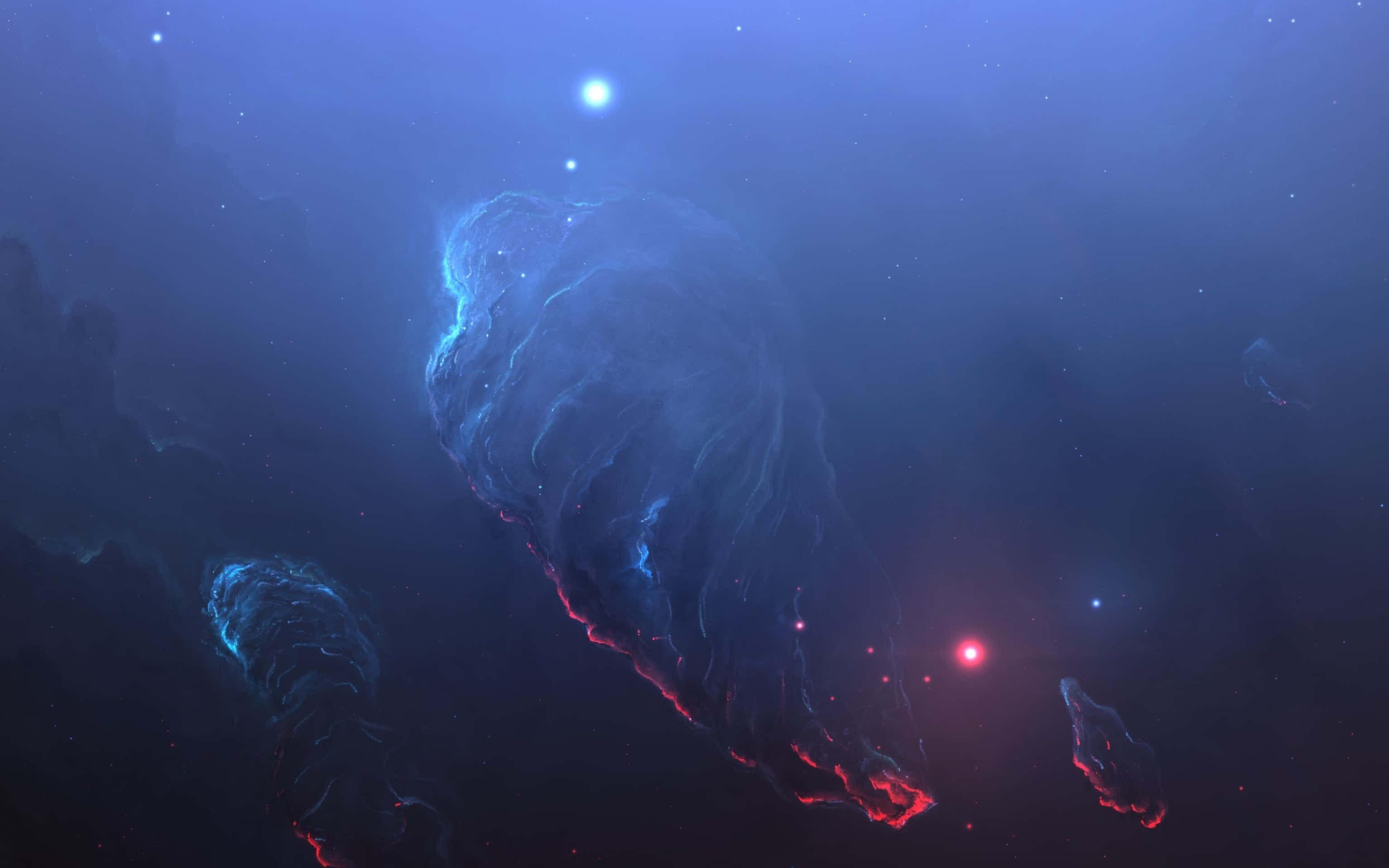 暗黒星雲の天体背景 壁紙
