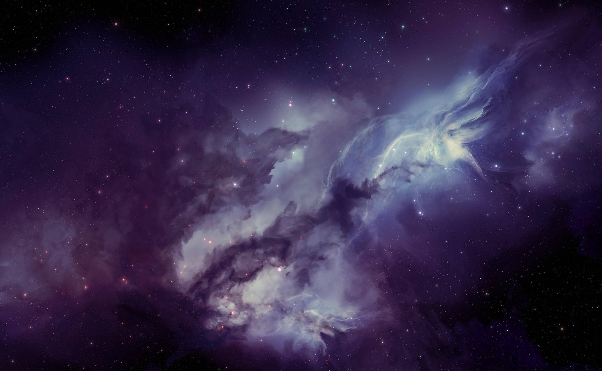 不規則銀河、星々、宇宙塵の素晴らしい壁紙。
