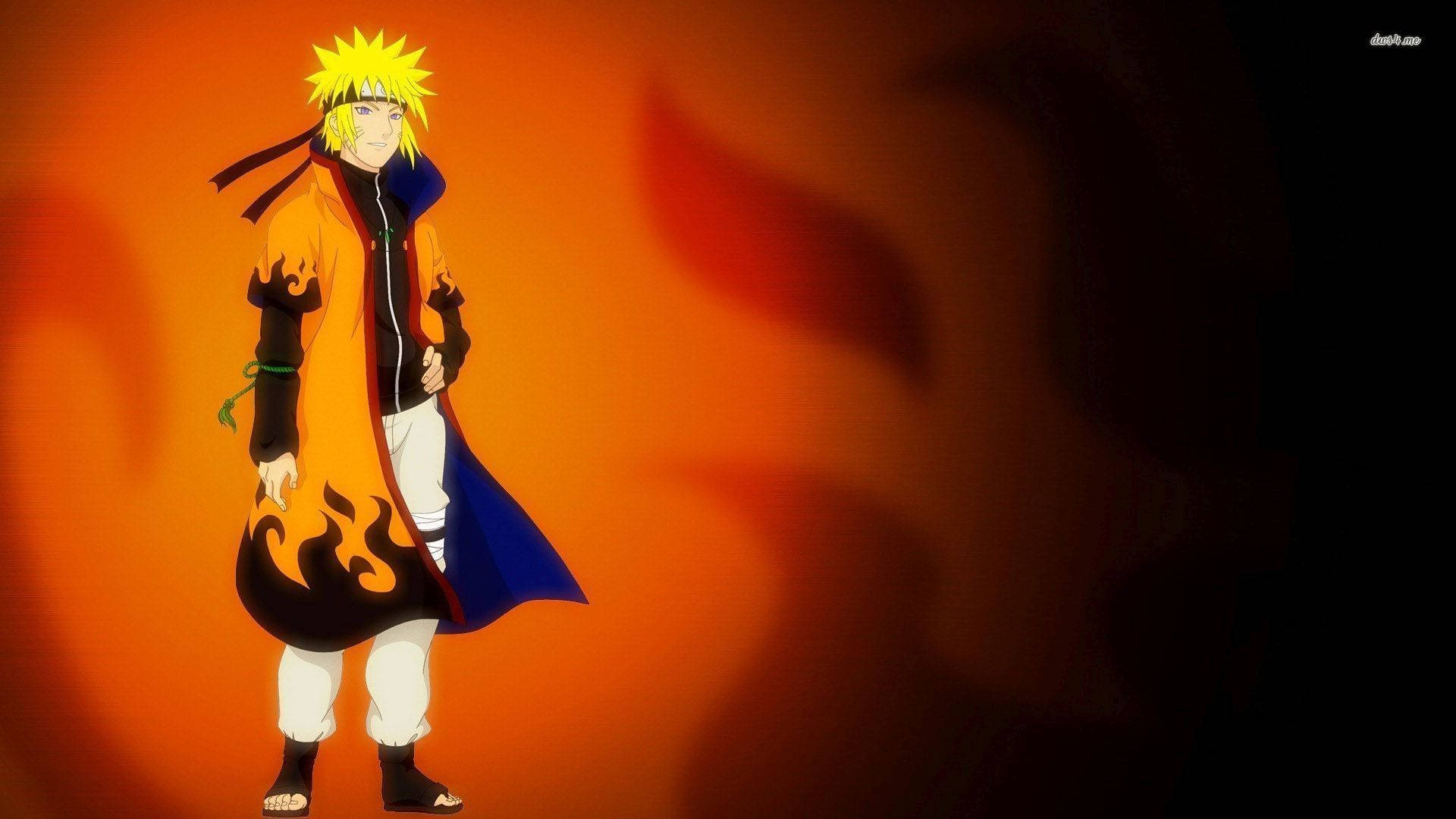 オレンジのコートを着たミナト NARUTO疾風伝の壁紙
