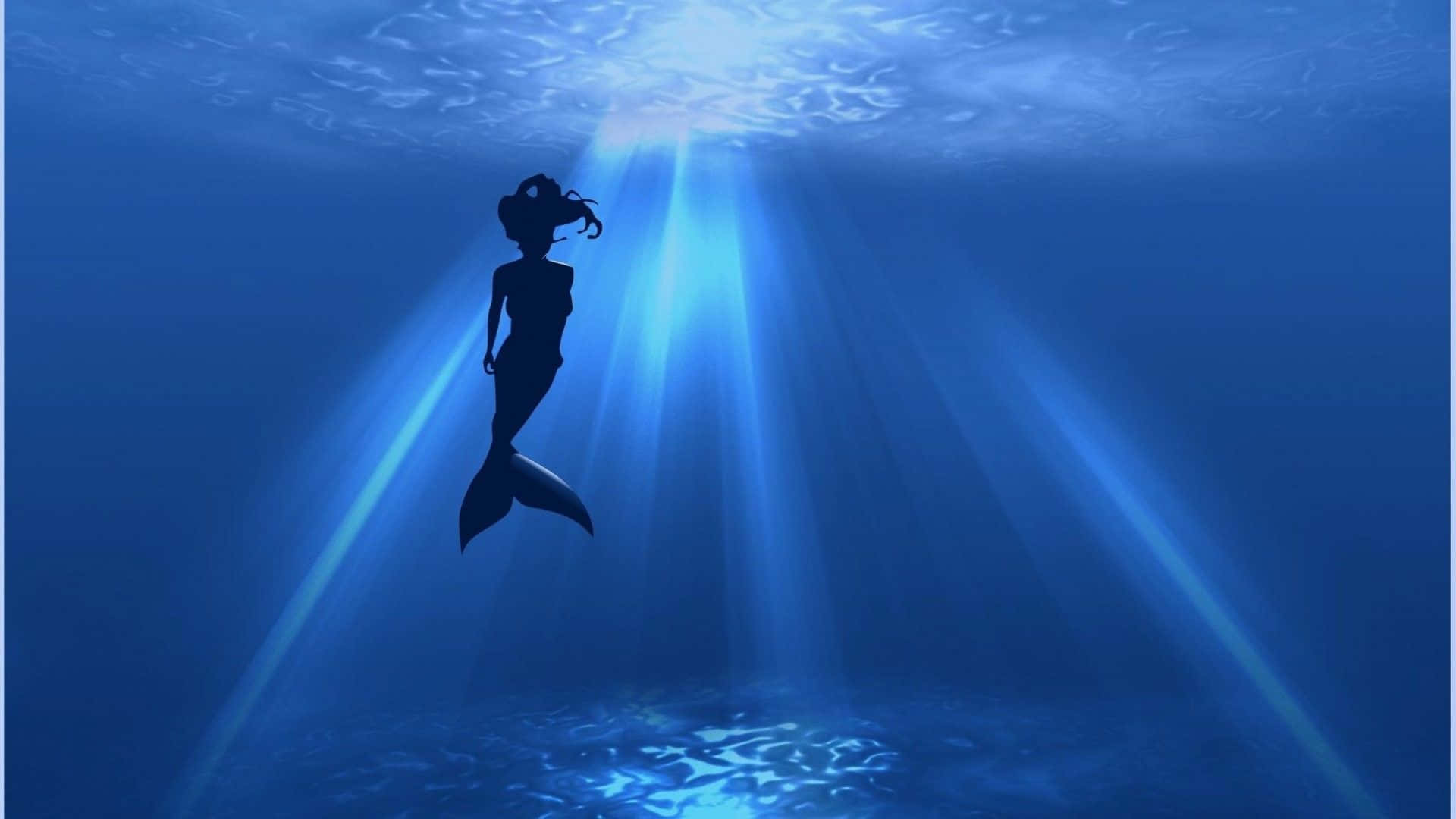 本物の人魚が浮上 壁紙