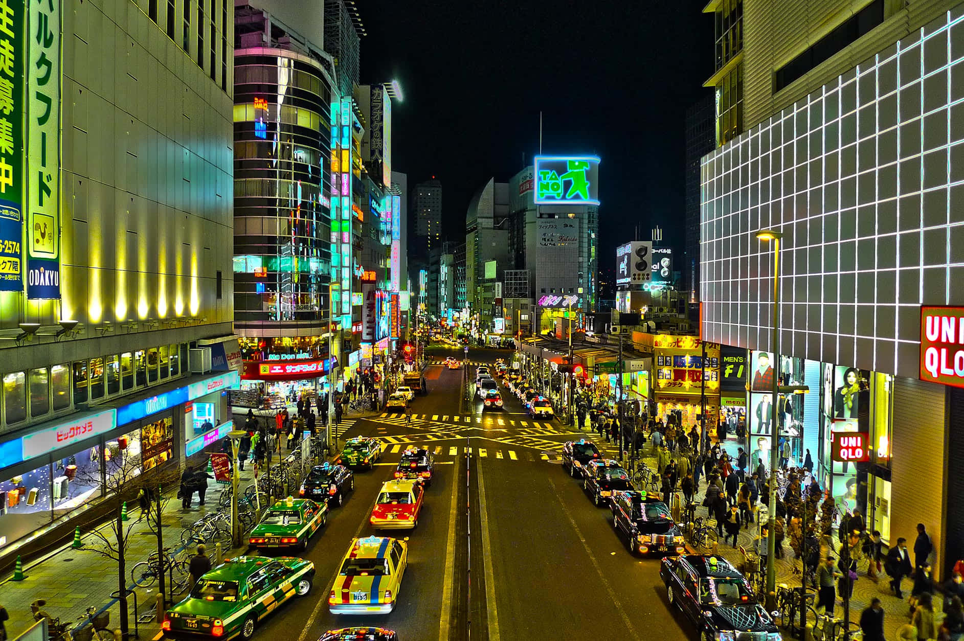 東京の夜の壮大さ 壁紙
