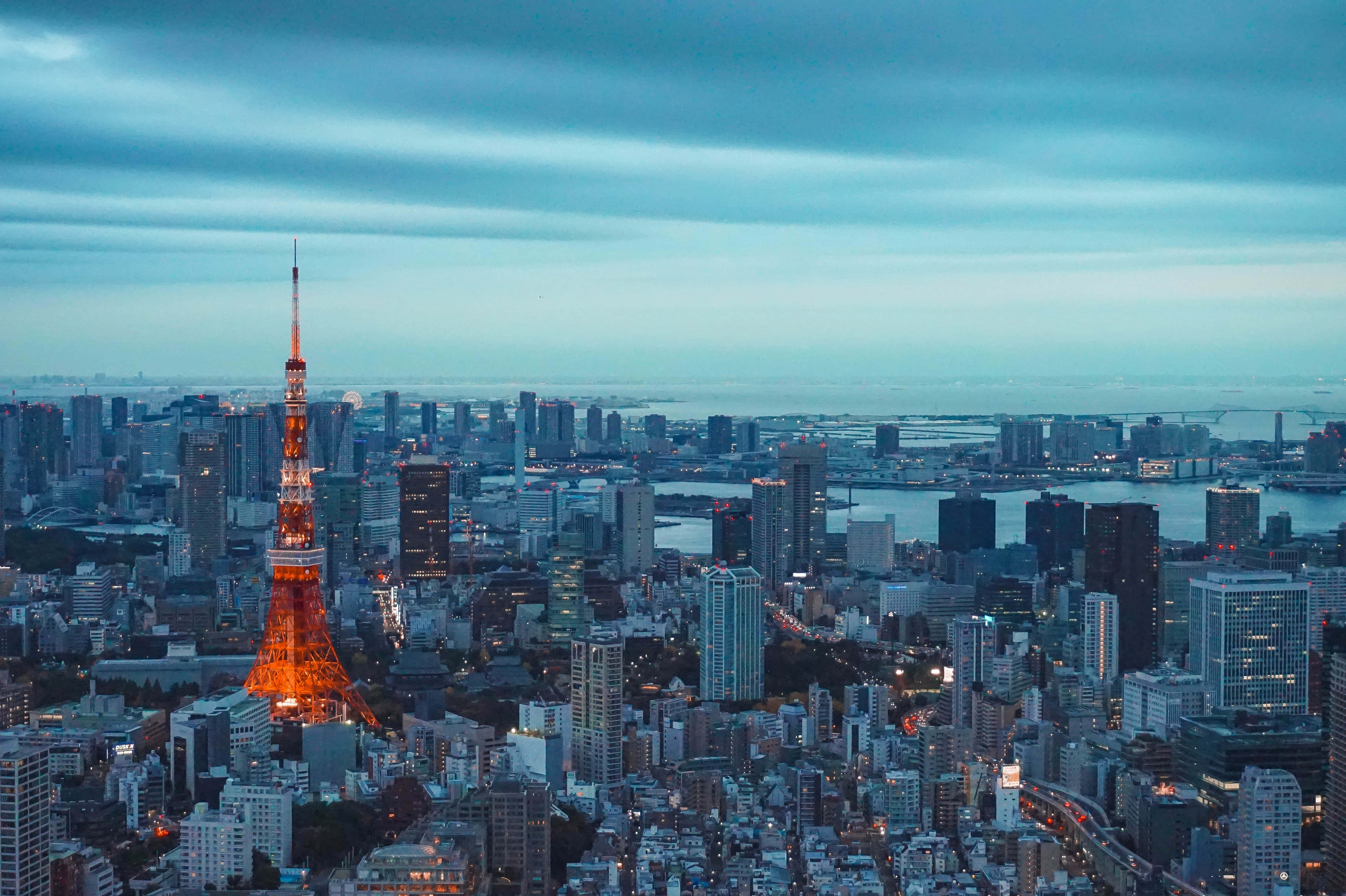 東京の街を一望する景色 壁紙