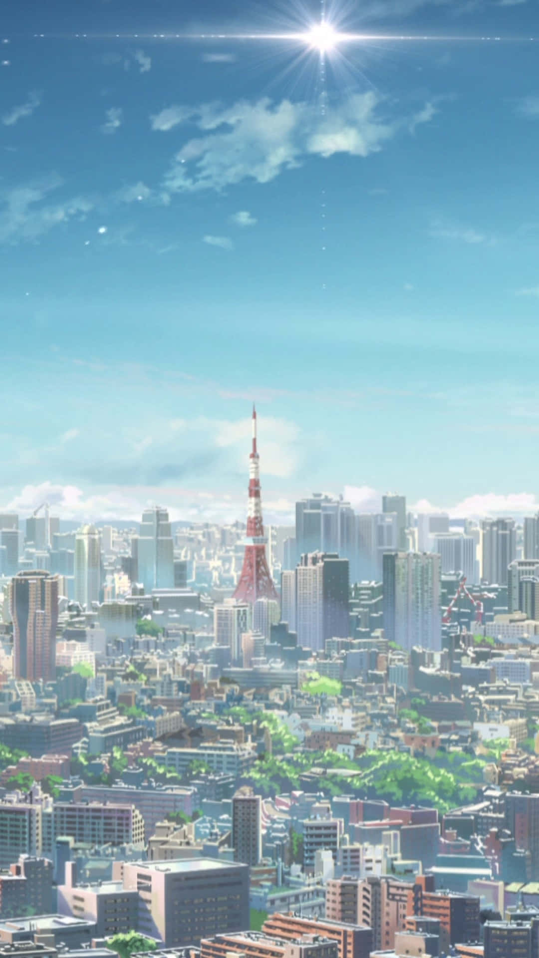 東京アニメタワーの空撮 壁紙