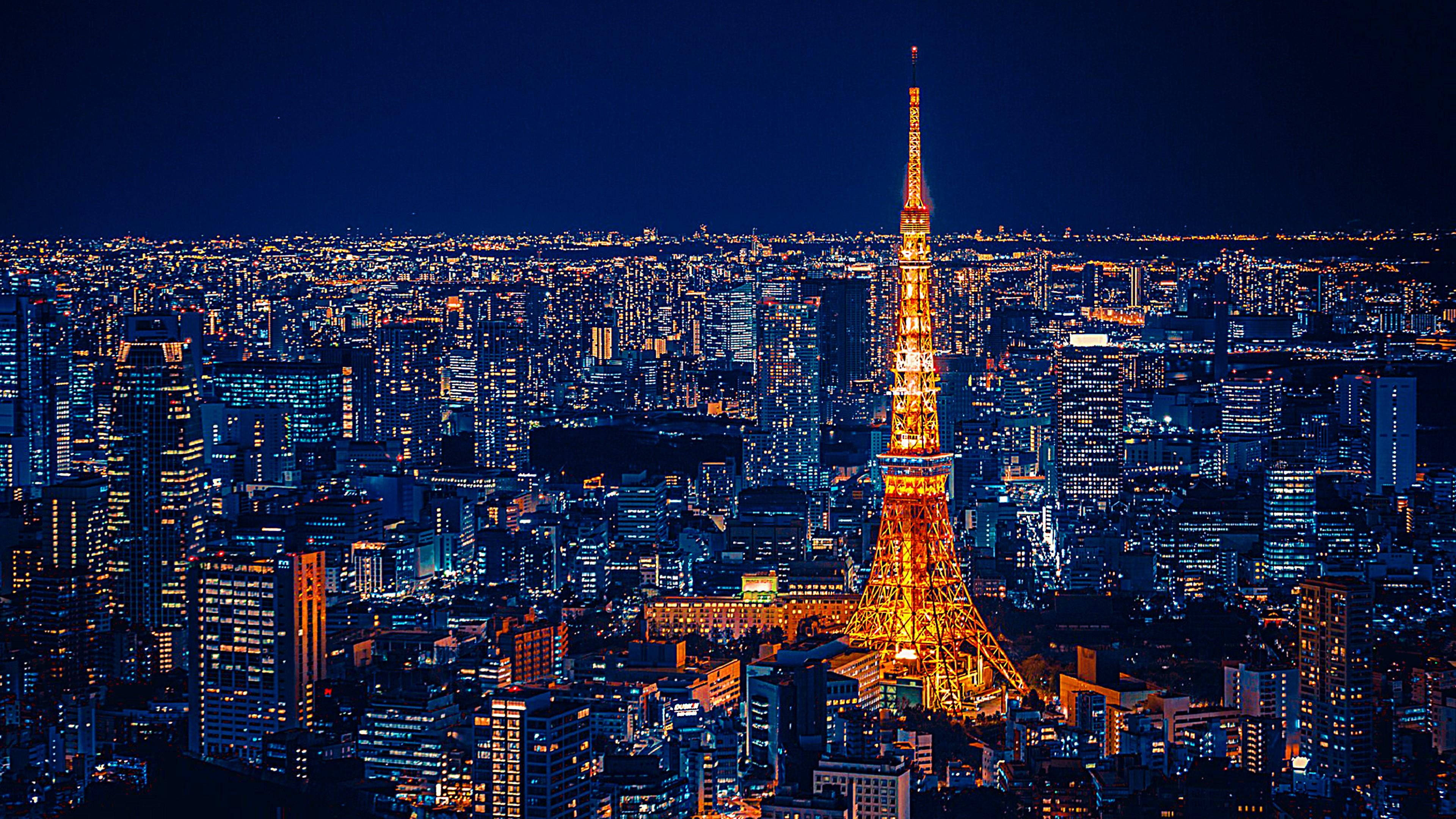 東京タワー 日本 4K 壁紙