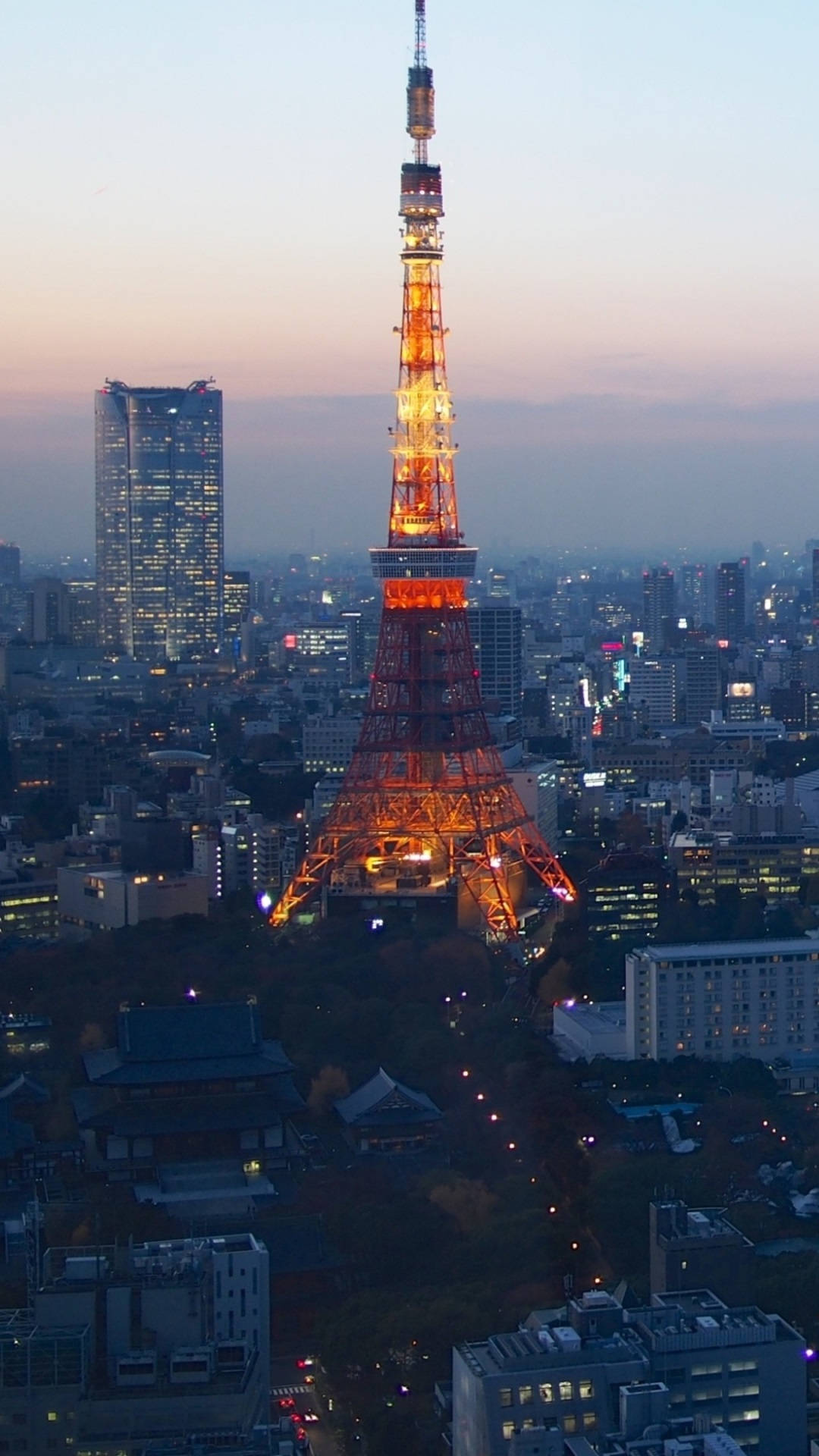東京タワー夜景トップiPhone HD 壁紙