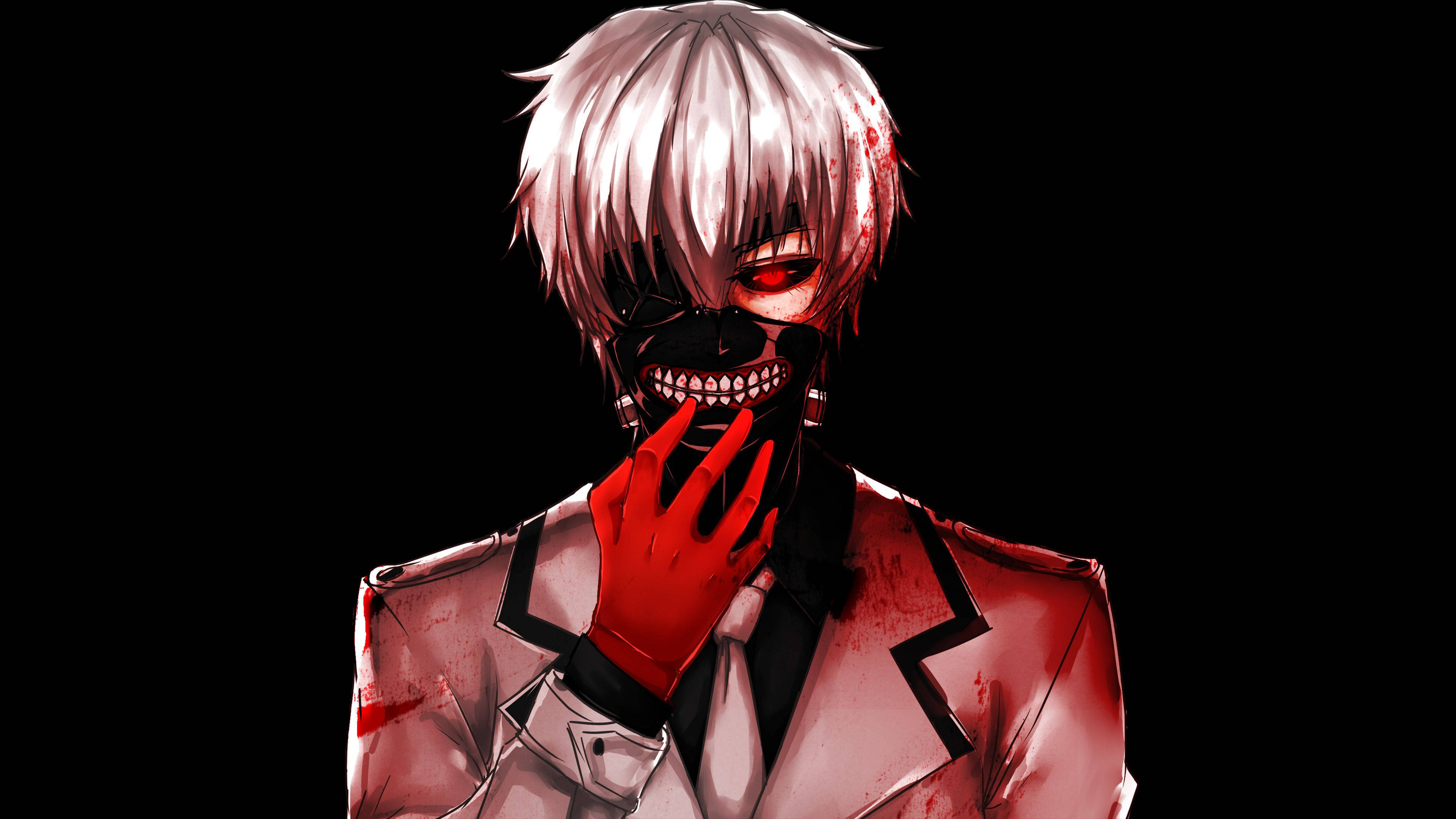 東京喰種 キャラクター 金木研 黒マスク 壁紙