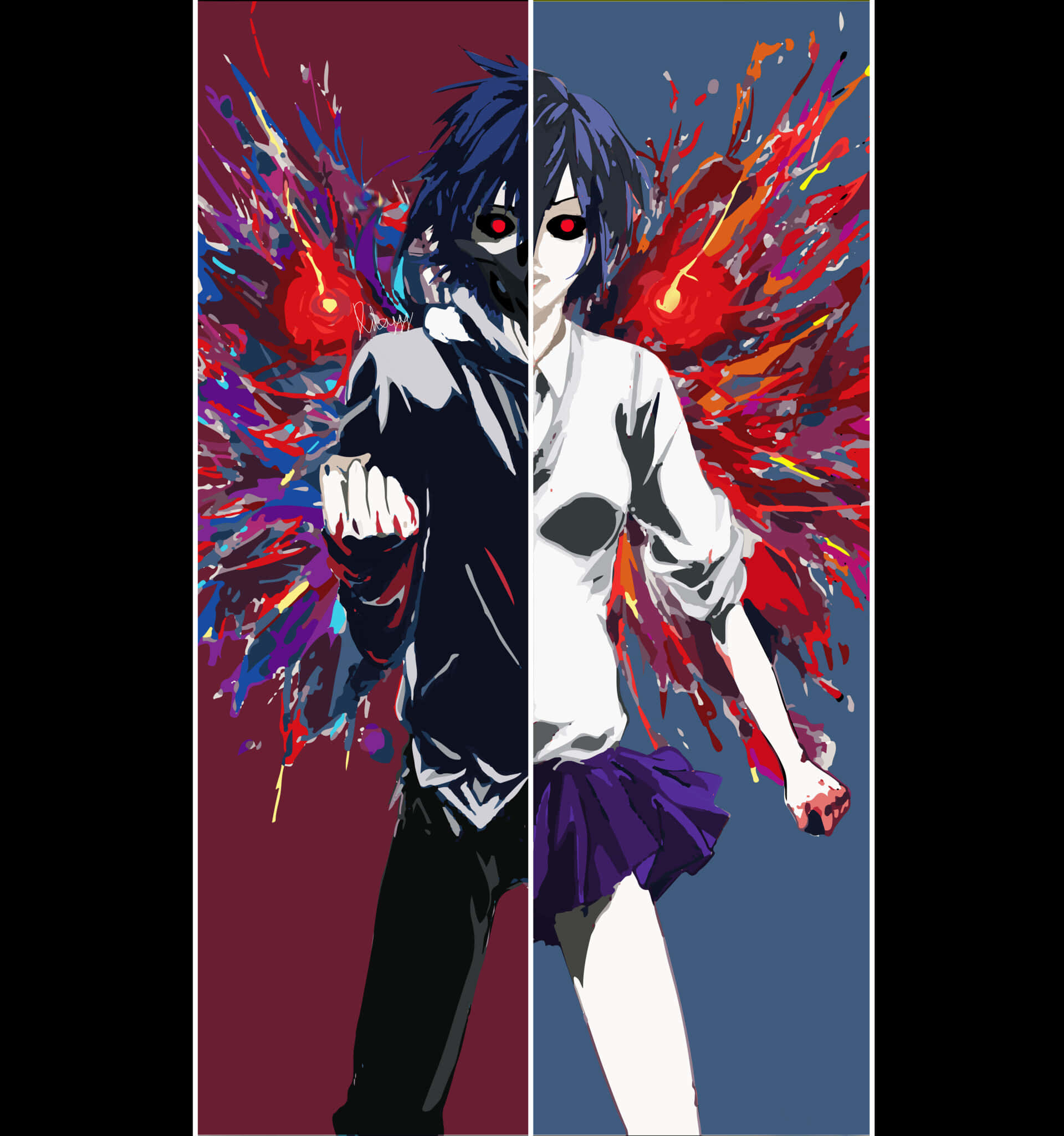 東京喰種 トーカとアヤトのプロフィール画像 壁紙