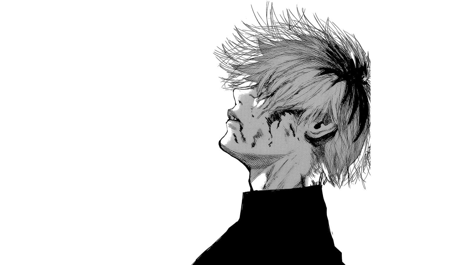東京喰種 プロフィール画像 白黒 カネキ