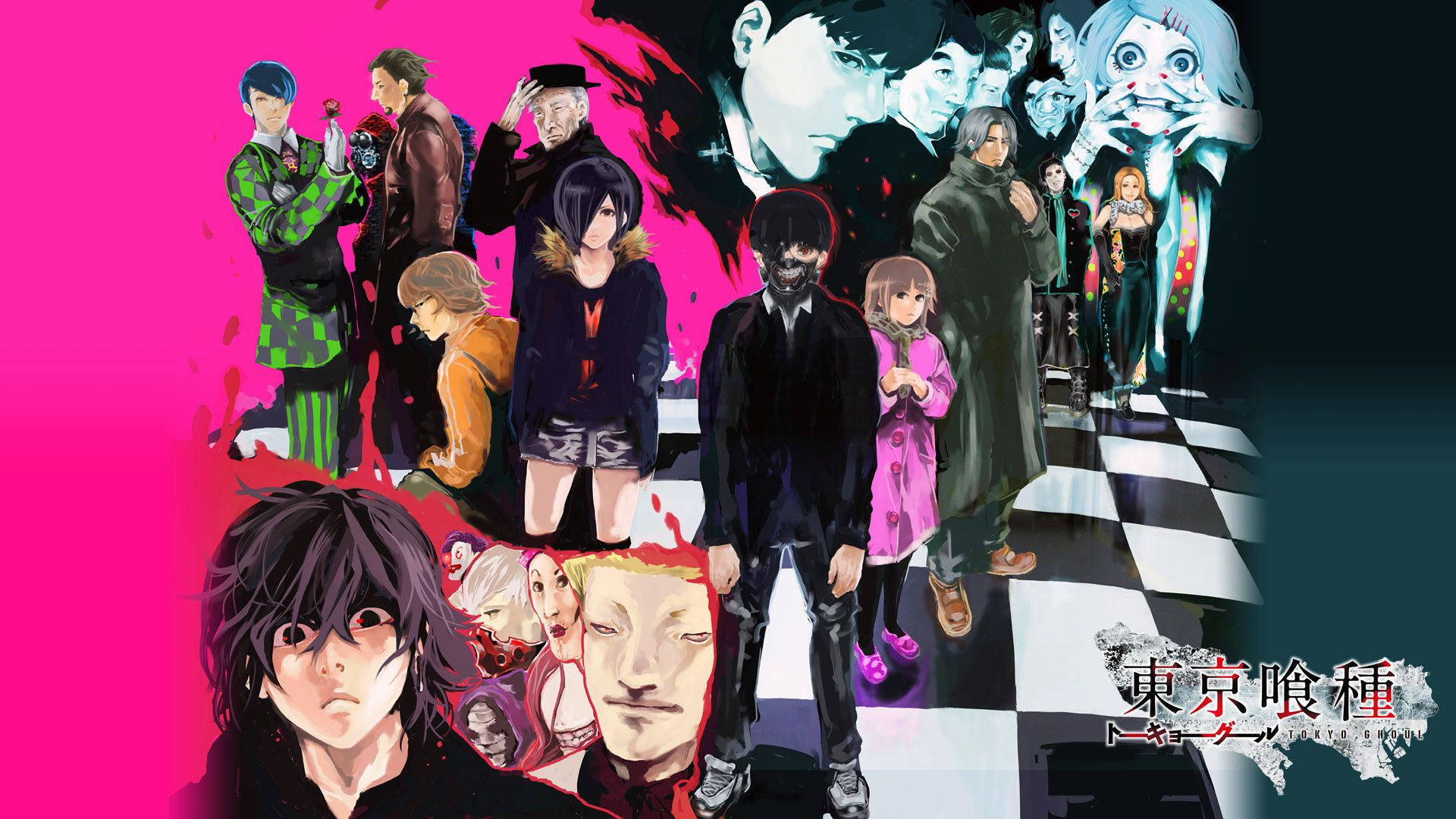 東京喰種キャラクタークールポスター 壁紙