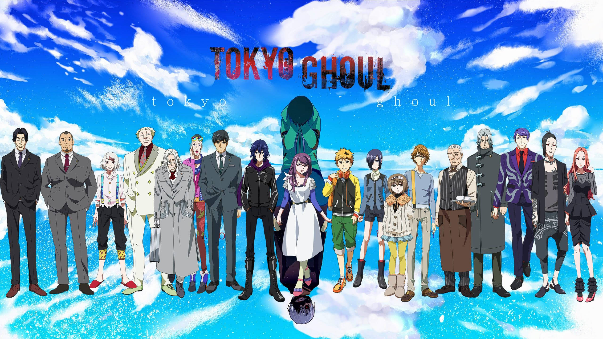 東京喰種キャラクター青空ポスター 壁紙