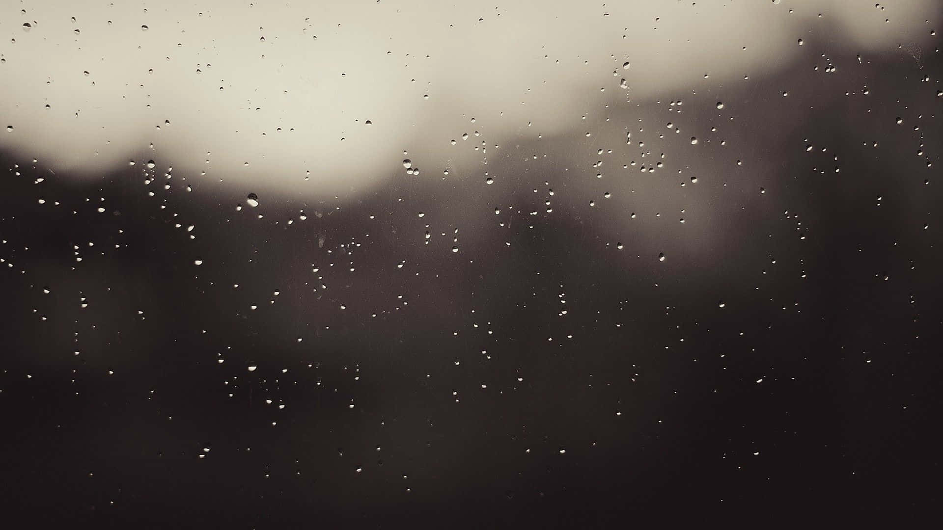 柔らかな雨粒のPC壁紙 壁紙
