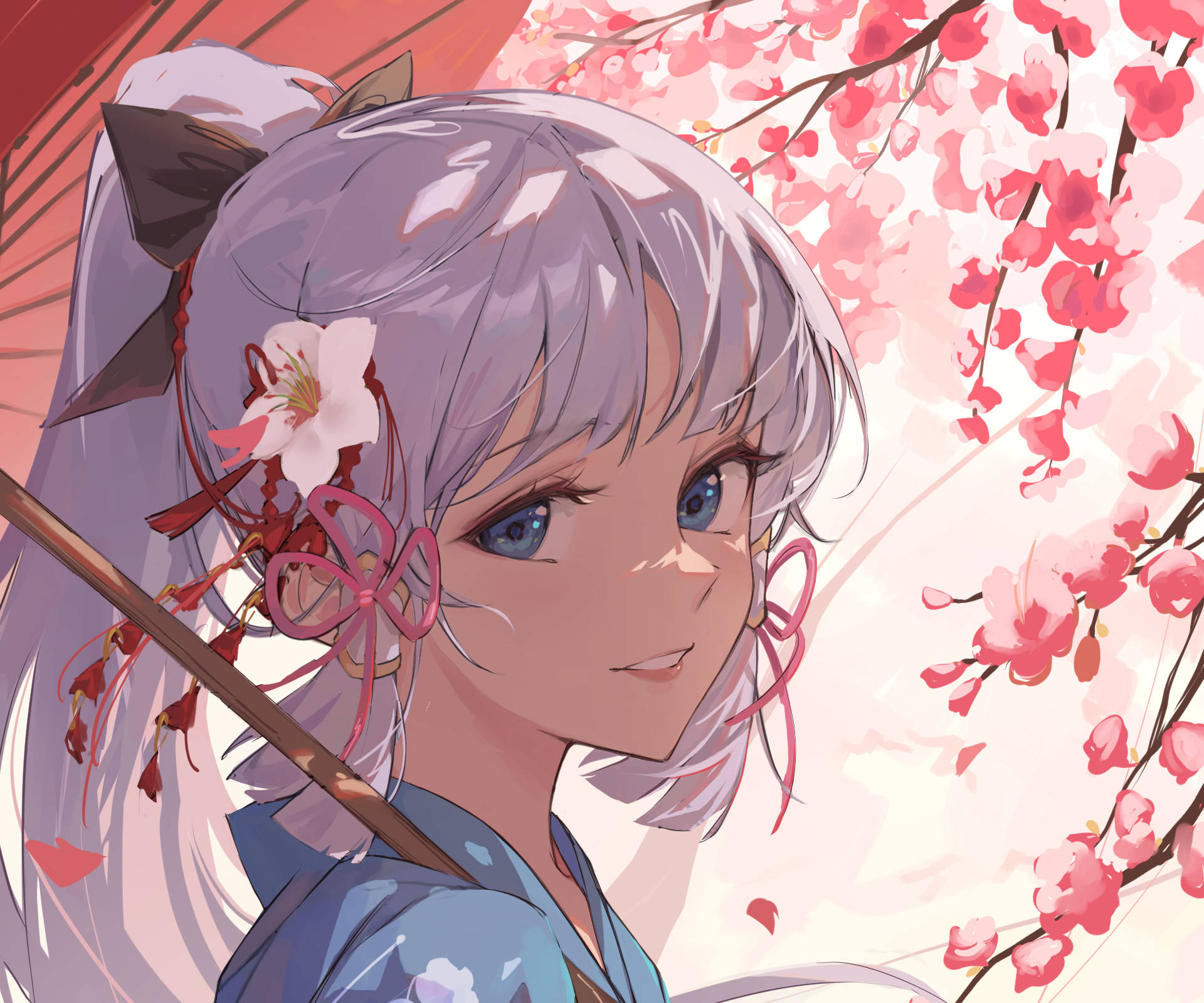 桜の神里綾華 壁紙